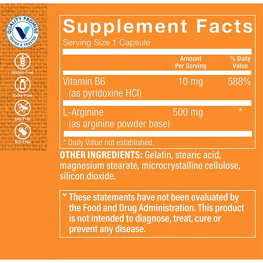 ال-آرژنین 500 میلی گرمی فروشگاه ویتامین - تولید نیتریک اکسید، گردش خون و پشتیبانی از عملکرد ورزشی (300 کپسول) ال-آرژنین 500 میلی گرمی فروشگاه ویتامین - تولید نیتریک اکسید، گردش خون و پشتیبانی از عملکرد ورزشی (300 کپسول)