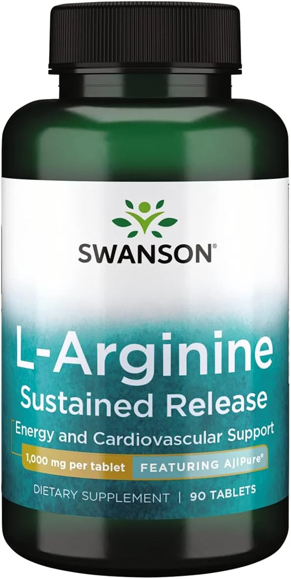 ال-آرژنین رهش پایدار AJI سوانسون 1000 میلی گرم 90 عدد ال-آرژنین رهش پایدار AJI سوانسون 1000 میلی گرم 90 عدد