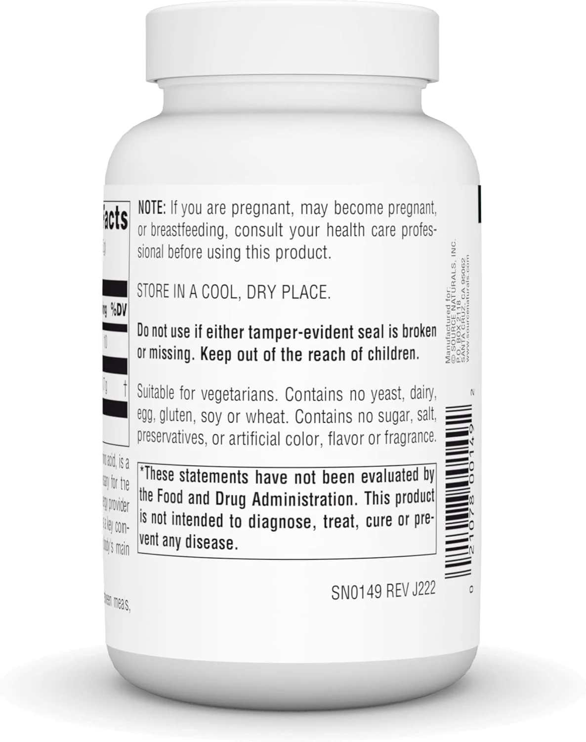 پودر اسید آمینه ال-اورنیتین Source Naturals برای پشتیبانی از عضلات - 100 گرم