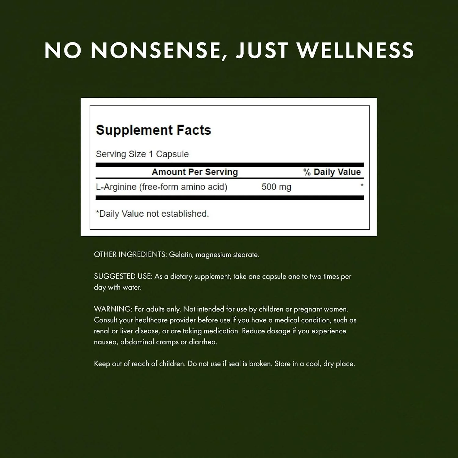 سوانسون ال-آرژنین 500 میلی گرم 200 کپسول سوانسون ال-آرژنین 500 میلی گرم 200 کپسول