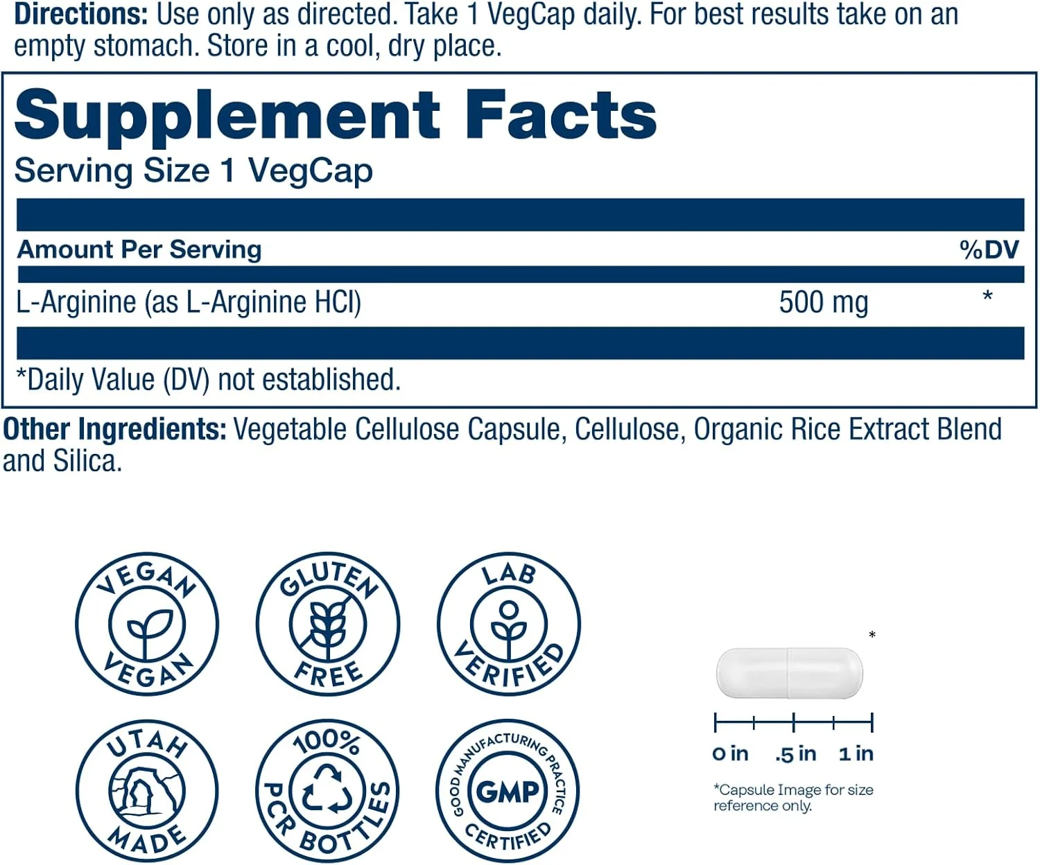 ال-آرژنین 500 میلی گرم سولارای، مکمل نیتریک اکسید، استقامت، انرژی، پشتیبانی از سلامت قلب، 100 سروینگ، 100 کپسول گیاهی ال-آرژنین 500 میلی گرم سولارای، مکمل نیتریک اکسید، استقامت، انرژی، پشتیبانی از سلامت قلب، 100 سروینگ، 100 کپسول گیاهی