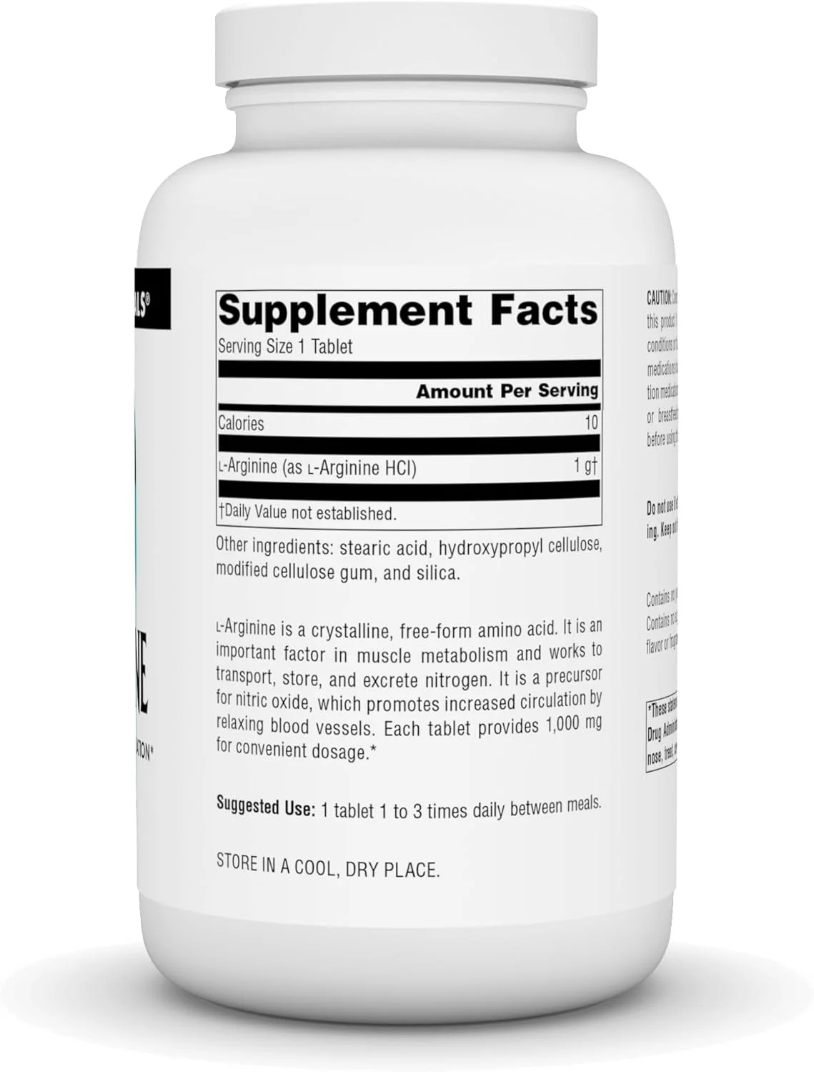 ال-آرژنین فرم آزاد Source Naturals - 1000 میلی گرم، 200 قرص ال-آرژنین فرم آزاد Source Naturals - 1000 میلی گرم، 200 قرص