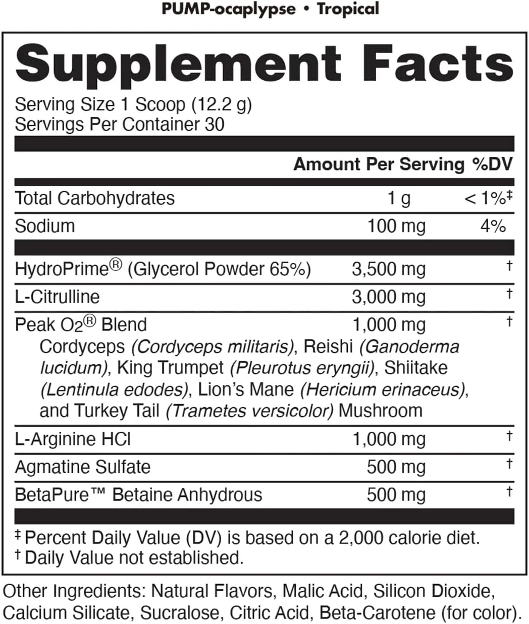 مکمل اکسید نیتریک و ال آرژنین تروپیکال | حاوی سیترولین مالات، گلیسر پمپ | تقویت کننده جریان خون | پشتیبانی از عضله سازی، آبرسانی و استقامت مکمل اکسید نیتریک و ال آرژنین تروپیکال | حاوی سیترولین مالات، گلیسر پمپ | تقویت کننده جریان خون | پشتیبانی از عضله سازی، آبرسانی و استقامت