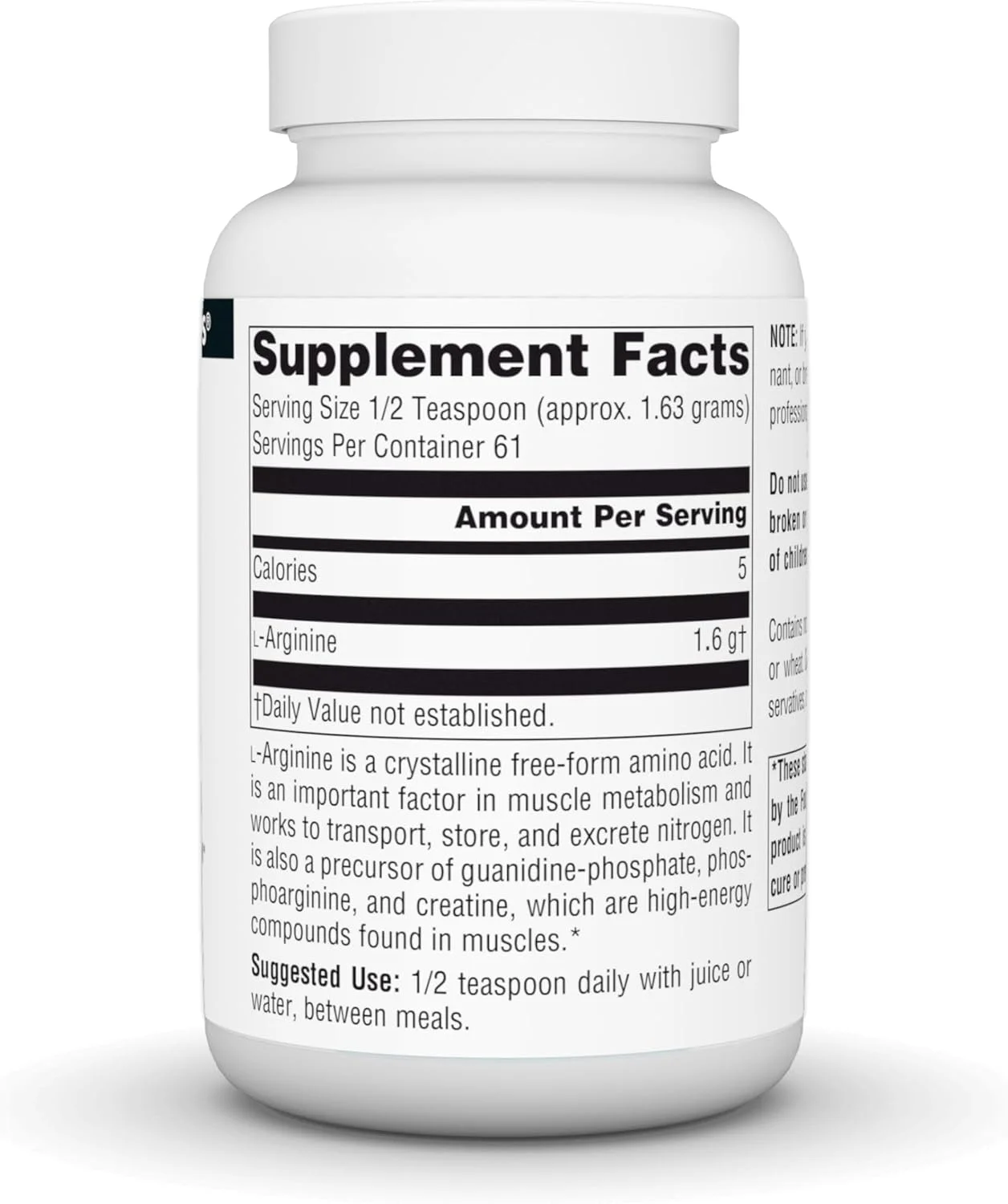 پودر ال-آرژنین Source Naturals، فرم آزاد - 100 گرم پودر ال-آرژنین Source Naturals، فرم آزاد - 100 گرم