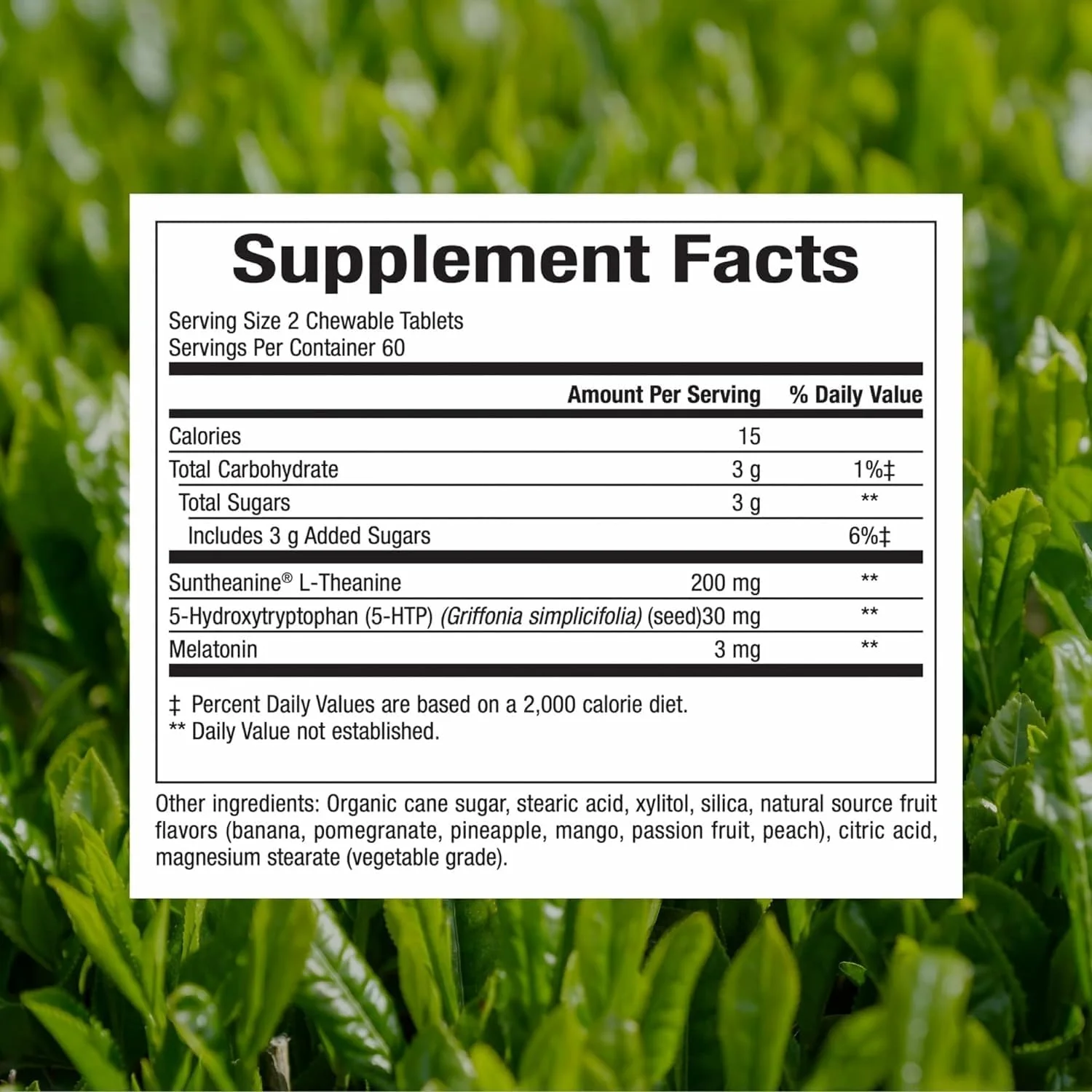 Natural Factors Tranquil Sleep - مکمل سلامت خواب آرام - مکمل پشتیبانی آرامش با ملاتونین و 5-HTP - 120 قرص جویدنی (30 سروینگ) Natural Factors Tranquil Sleep - مکمل سلامت خواب آرام - مکمل پشتیبانی آرامش با ملاتونین و 5-HTP - 120 قرص جویدنی (30 سروینگ)