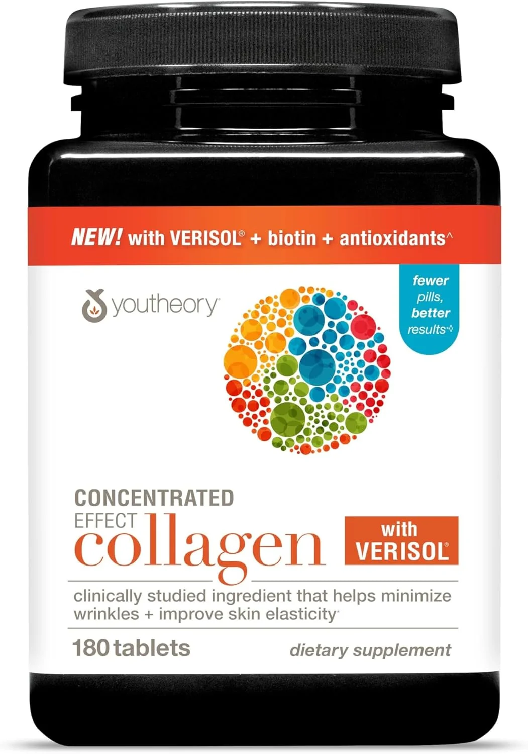 کلاژن با اثر متمرکز یوتئوری با Verisol - برای سلامت مفاصل، استخوان، عضله، پوست، مو و ناخن* - حاوی آمینو اسیدها، ویتامین C و B7 (بیوتین) - پشتیبانی آنتی اکسیدانی - 180 قرص (60 روز) کلاژن با اثر متمرکز یوتئوری با Verisol - برای سلامت مفاصل، استخوان، عضله، پوست، مو و ناخن* - حاوی آمینو اسیدها، ویتامین C و B7 (بیوتین) - پشتیبانی آنتی اکسیدانی - 180 قرص (60 روز)