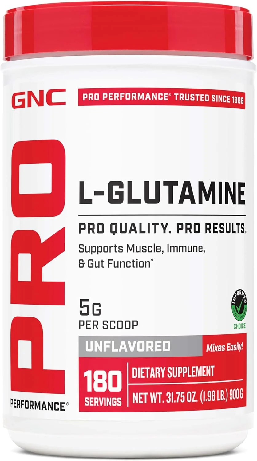 پودر مکمل ال-گلوتامین 5000 میلی گرم GNC Pro Performance، اسید آمینه، پشتیبانی از ریکاوری عضلات، عملکرد و سیستم ایمنی، نقش کلیدی در سنتز پروتئین، بدون طعم، 181 سروینگ پودر مکمل ال-گلوتامین 5000 میلی گرم GNC Pro Performance، اسید آمینه، پشتیبانی از ریکاوری عضلات، عملکرد و سیستم ایمنی، نقش کلیدی در سنتز پروتئین، بدون طعم، 181 سروینگ