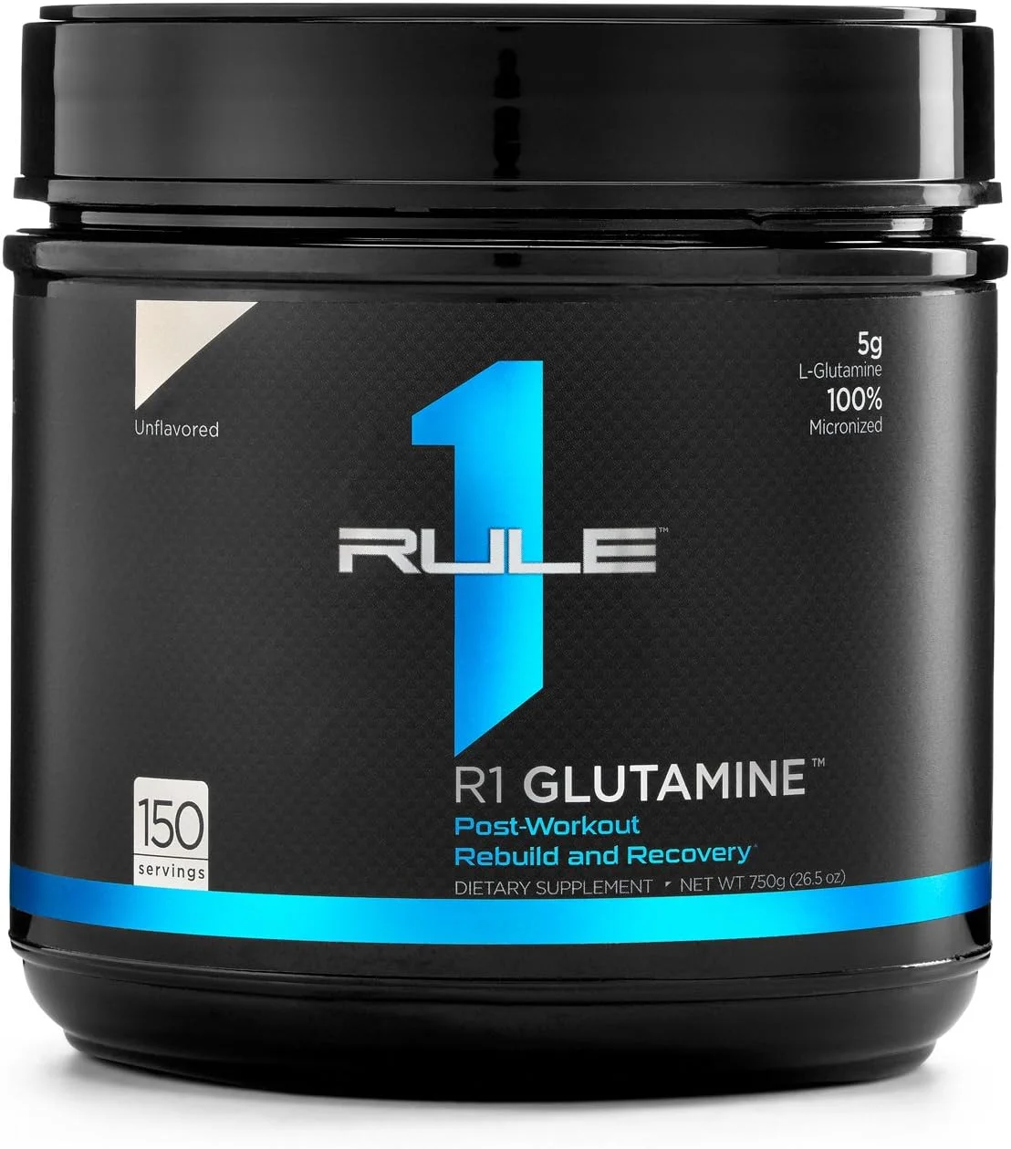 آر 1 گلوتامین Rule 1، بدون طعم - 750 گرم - ریکاوری بعد از تمرین - 100% میکرونیزه - 150 سروینگ آر 1 گلوتامین Rule 1، بدون طعم - 750 گرم - ریکاوری بعد از تمرین - 100% میکرونیزه - 150 سروینگ