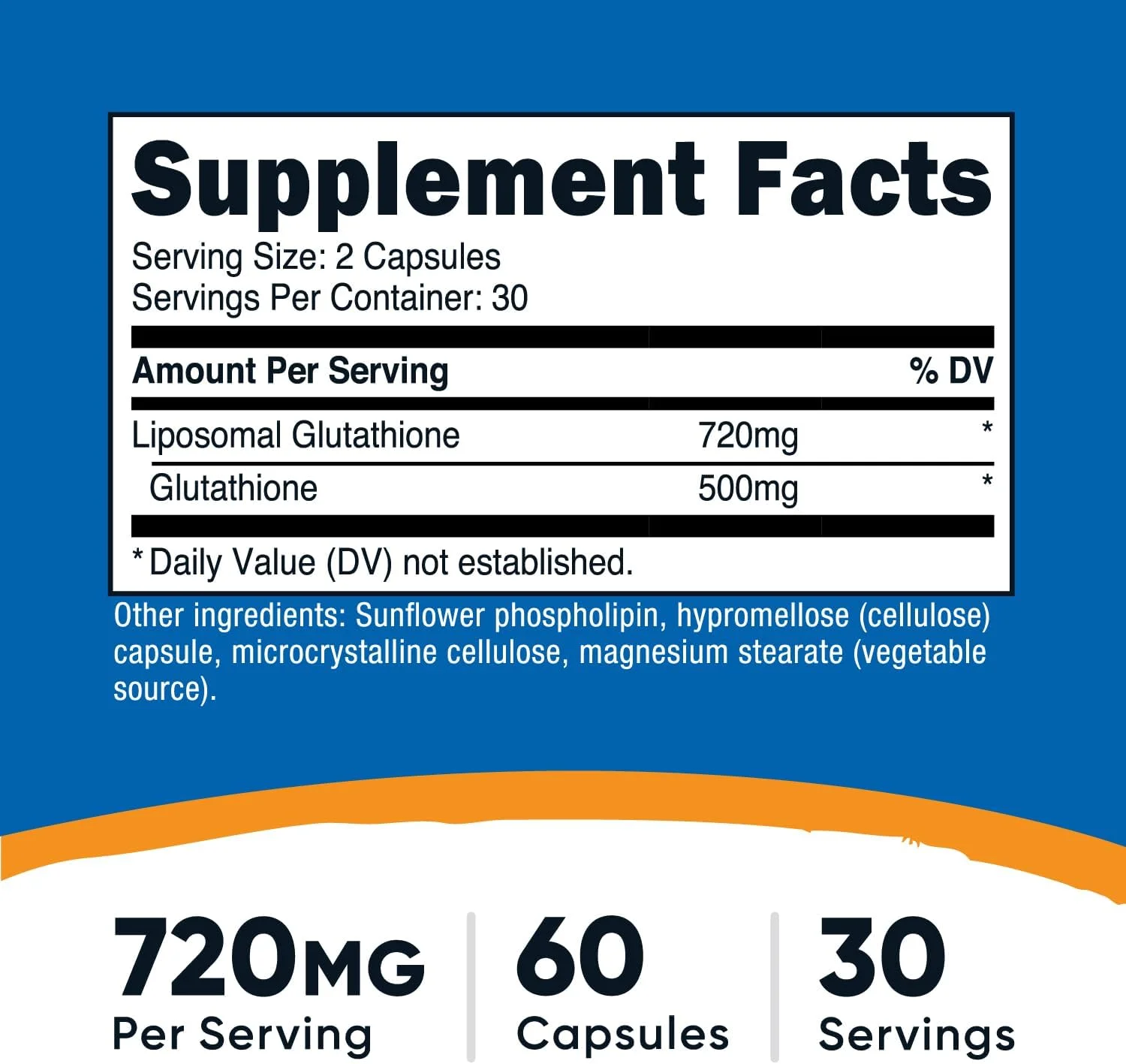 مکمل گلوتاتیون لیپوزومال Nutricost، ۶۰ کپسول، ۷۲۰ میلی گرم در هر وعده - وگان، بدون GMO، ۳۰ وعده مکمل گلوتاتیون لیپوزومال Nutricost، ۶۰ کپسول، ۷۲۰ میلی گرم در هر وعده - وگان، بدون GMO، ۳۰ وعده