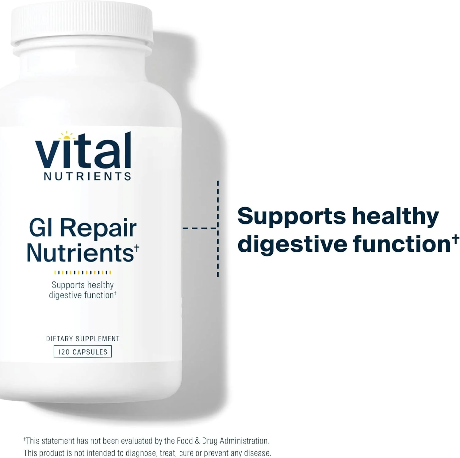 مکمل ترمیم کننده دستگاه گوارش Vital Nutrients | کپسول حاوی ال-گلوتامین و ان-استیل | مکمل آنزیم گوارشی برای حمایت از سلامت روده و هضم | فاقد گلوتن و لبنیات | 120 کپسول مکمل ترمیم کننده دستگاه گوارش Vital Nutrients | کپسول حاوی ال-گلوتامین و ان-استیل | مکمل آنزیم گوارشی برای حمایت از سلامت روده و هضم | فاقد گلوتن و لبنیات | 120 کپسول