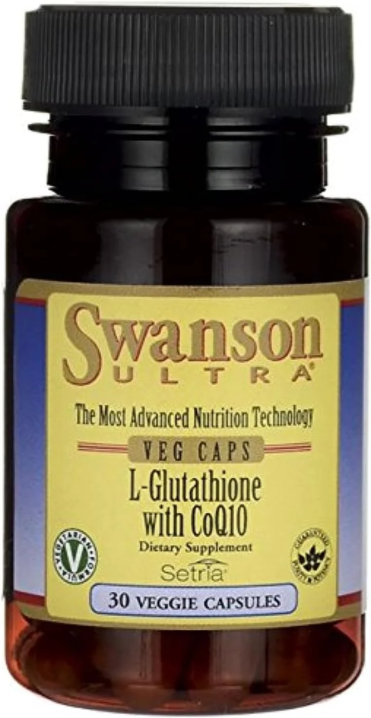 ال-گلوتاتیون الترا به همراه کوآنزیم کیو 10 Swanson، 30 عدد کپسول گیاهی ال-گلوتاتیون الترا به همراه کوآنزیم کیو 10 Swanson، 30 عدد کپسول گیاهی