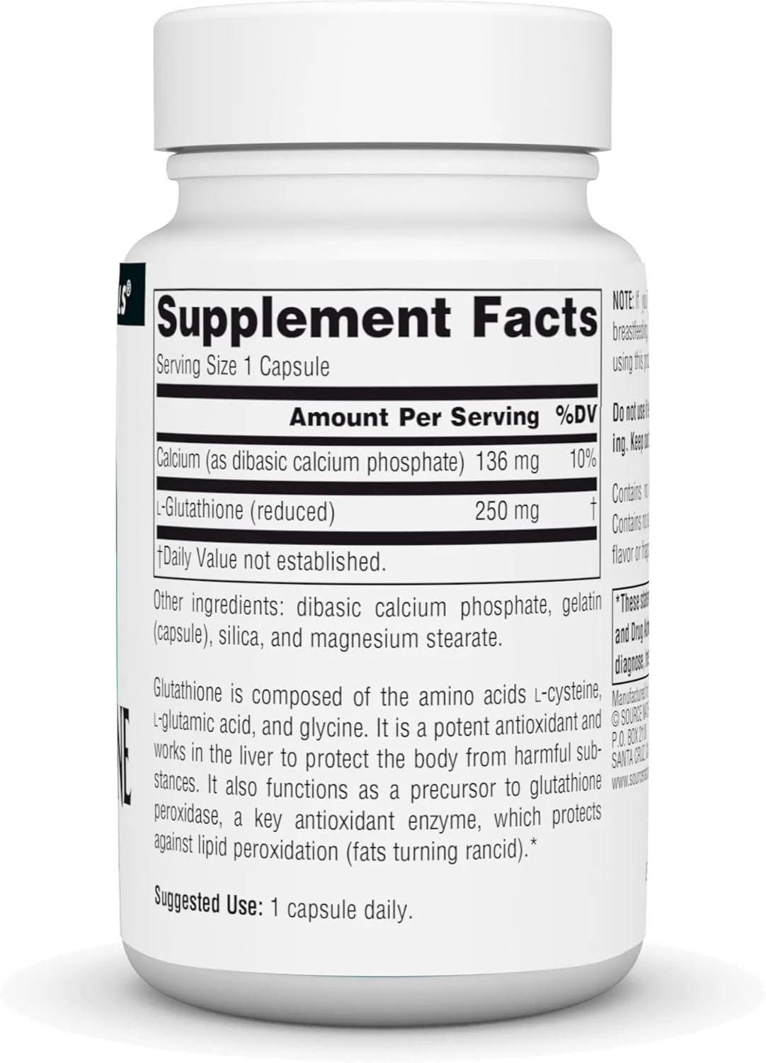 سورس نچرالز گلوتاتیون، مکمل برای پشتیبانی از کبد، 250 میلی گرم - 30 کپسول سورس نچرالز گلوتاتیون، مکمل برای پشتیبانی از کبد، 250 میلی گرم - 30 کپسول