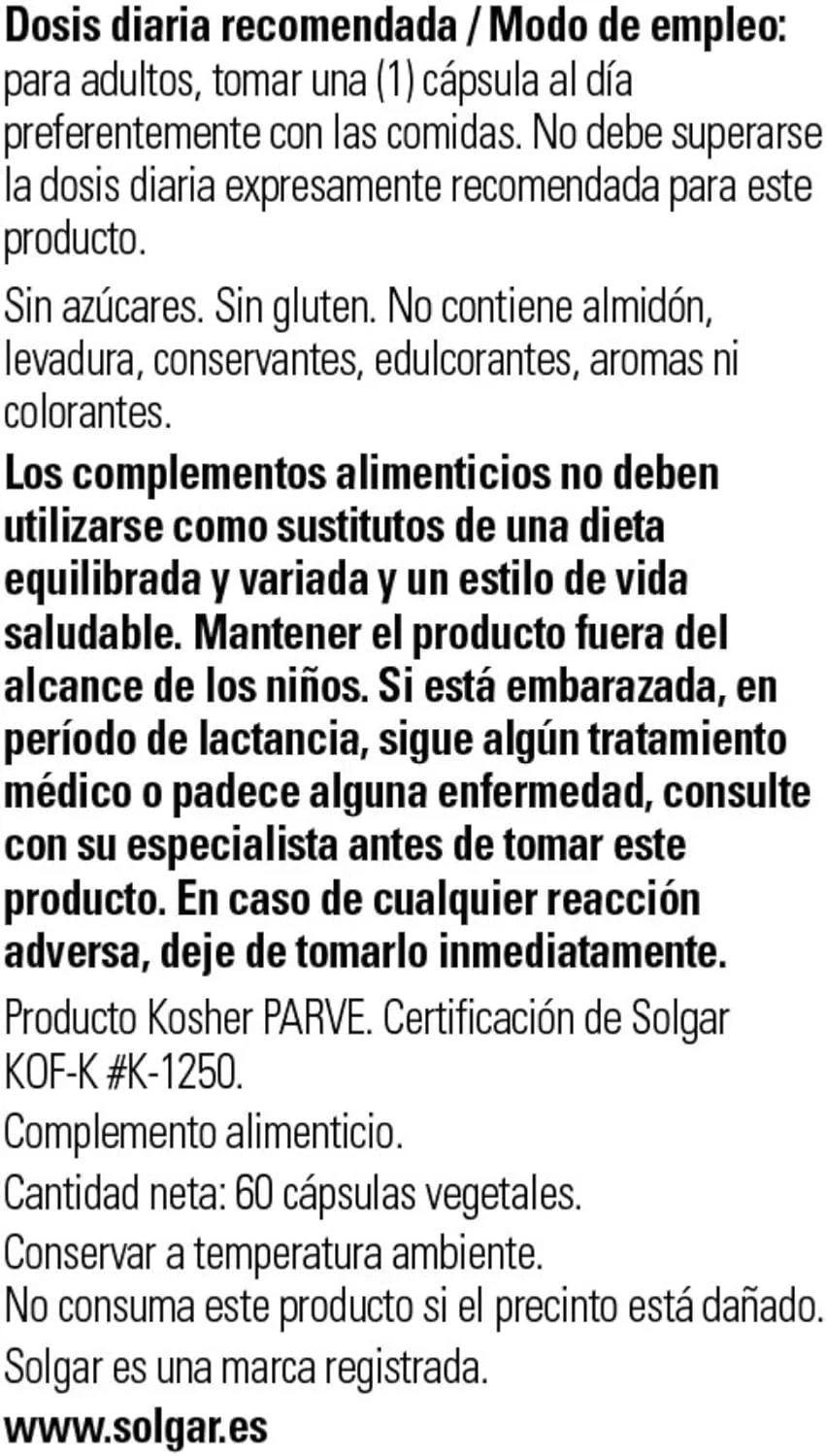 ال-گلوتاتیون احیا شده 250 میلی گرمی سولگار، 60 عدد ال-گلوتاتیون احیا شده 250 میلی گرمی سولگار، 60 عدد