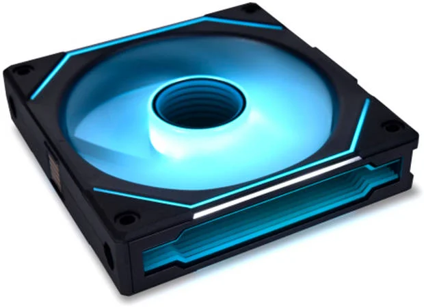 فن تک‌کیسه ای Lian Li SL-Infinity 120 RGB Uni Fan، طراحی آینه بی نهایت، نورپردازی RGB قابل تنظیم، 3 عدد فن 120 میلی‌متری PWM، سرعت فن 2100 دور در دقیقه، جریان هوای 61.3 CFM، بسته سه تایی با کنترلر، مشکی | G99.12SLIN3B.00