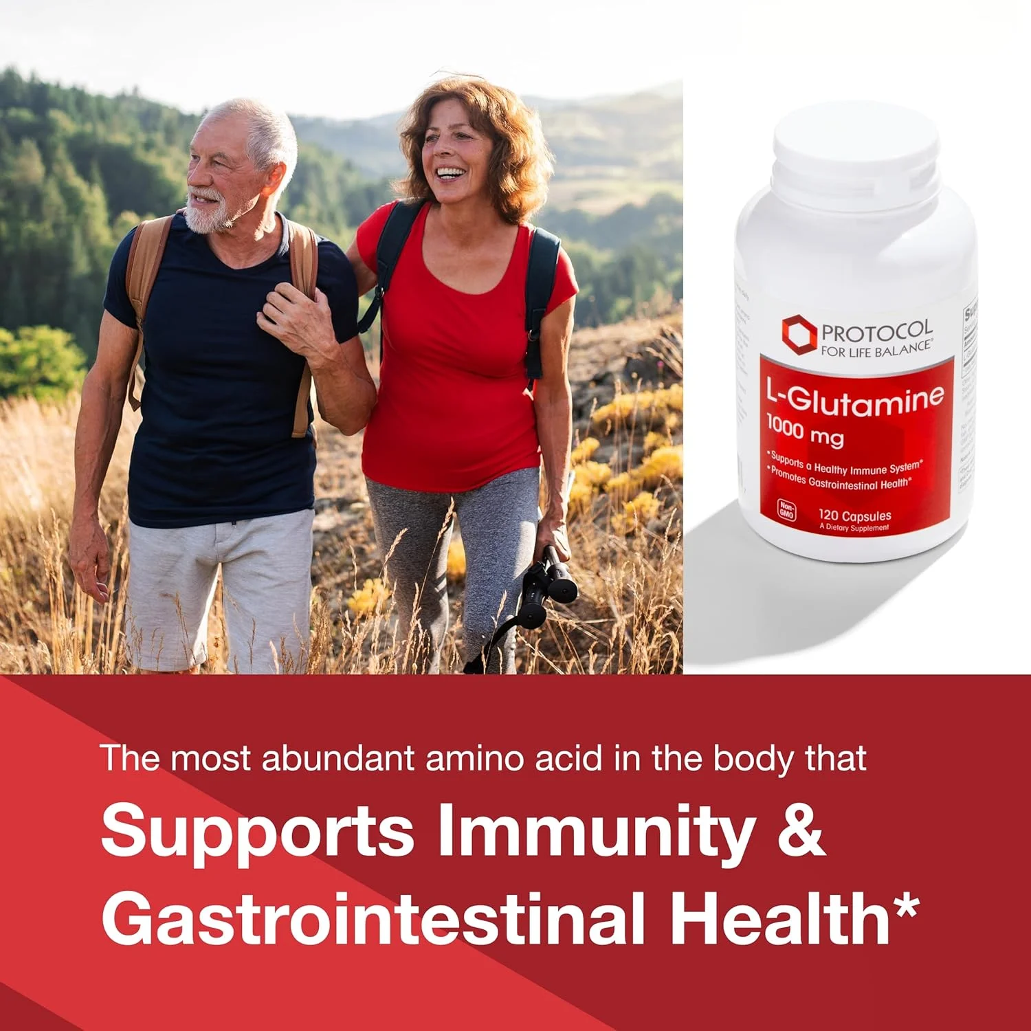 ال-گلوتامین 1000 میلی گرم پروتکل فور لایف بالانس - اسید آمینه - بافت ماهیچه ای، سلامت روده، سلامت سیستم ایمنی - 120 کپسول گیاهی ال-گلوتامین 1000 میلی گرم پروتکل فور لایف بالانس - اسید آمینه - بافت ماهیچه ای، سلامت روده، سلامت سیستم ایمنی - 120 کپسول گیاهی
