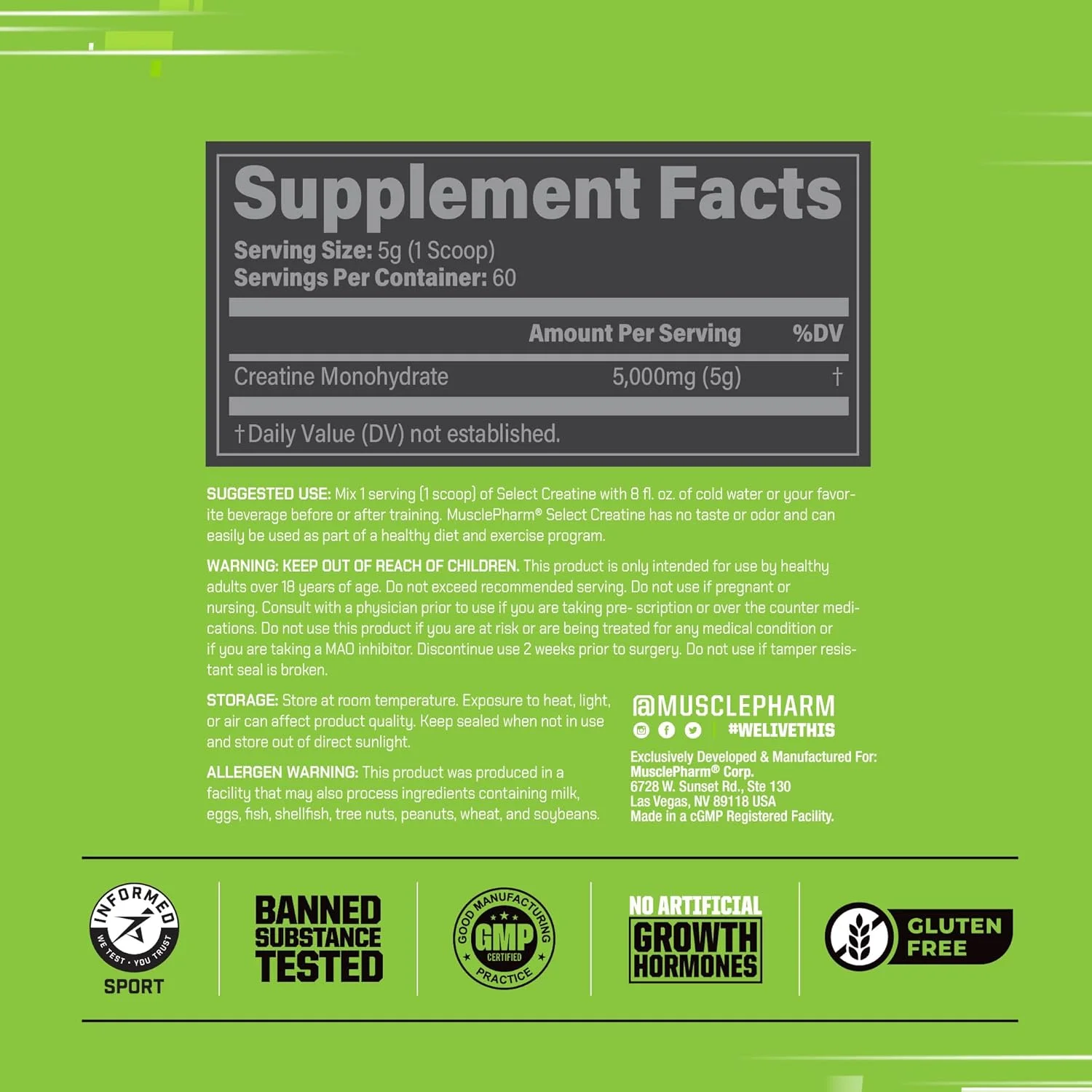 کراتین مونوهیدرات خالص الترا Muscle Pharm و ال-گلوتامین خالص MusclePharm کراتین مونوهیدرات خالص الترا Muscle Pharm و ال-گلوتامین خالص MusclePharm