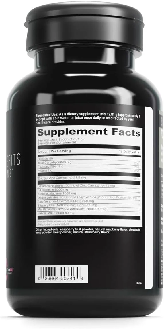 مکمل پودری سلامت گوارش داوینچی لبز جی آی بنفیتس حاوی زینک و ال-گلوتامین - پشتیبانی از سیستم ایمنی و هضم سالم - مکمل سلامت روده برای آقایان و بانوان - 30 سروینگ (384.15 گرم) مکمل پودری سلامت گوارش داوینچی لبز جی آی بنفیتس حاوی زینک و ال-گلوتامین - پشتیبانی از سیستم ایمنی و هضم سالم - مکمل سلامت روده برای آقایان و بانوان - 30 سروینگ (384.15 گرم)