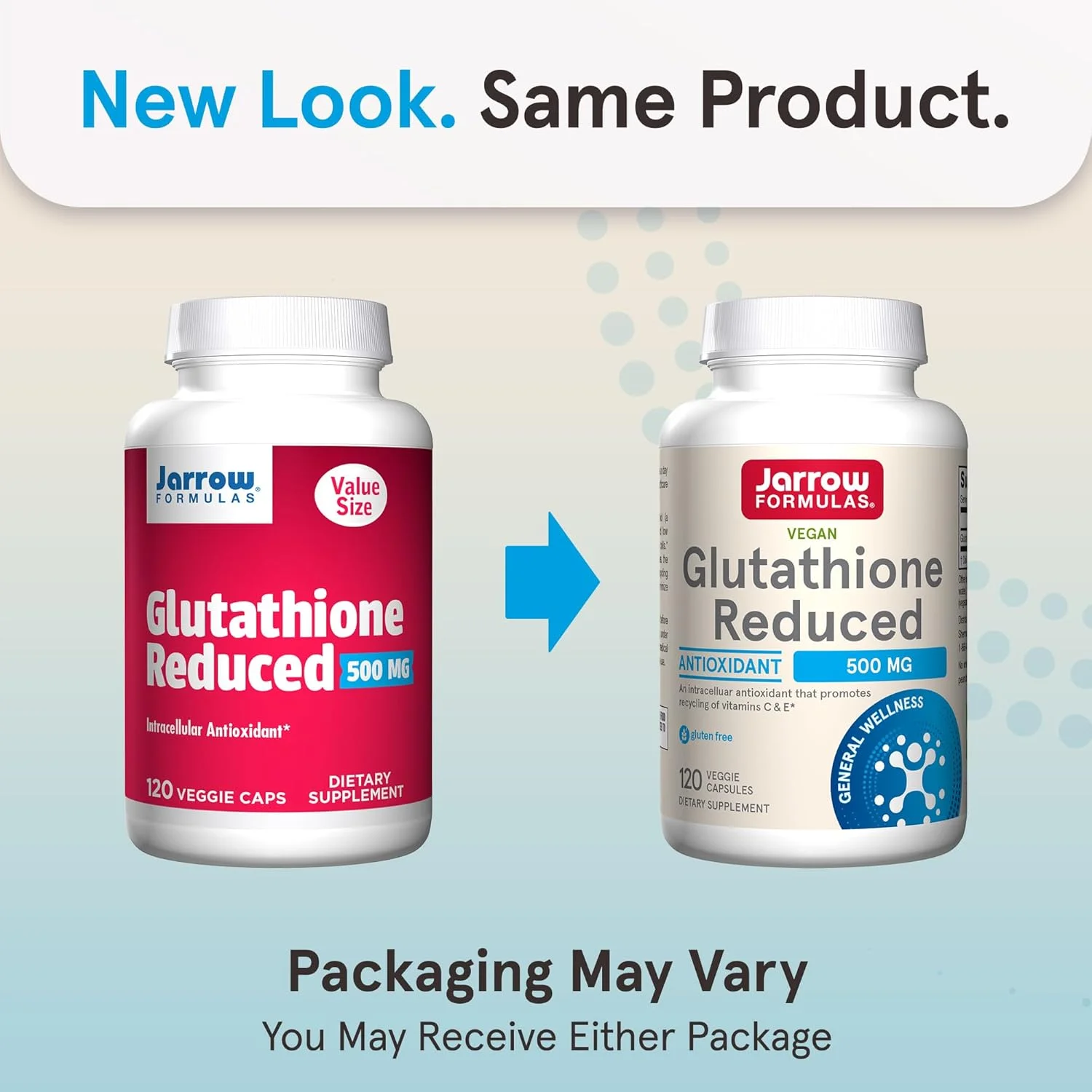 جارو فرمولاز گلوتاتیون احیا شده 500 میلی گرم - 120 کپسول گیاهی - آنتی اکسیدان داخل سلولی - مکمل های گلوتاتیون با کیفیت - پشتیبانی از بازیافت ویتامین های C و E - غیر تراریخته - بدون گلوتن - وگان جارو فرمولاز گلوتاتیون احیا شده 500 میلی گرم - 120 کپسول گیاهی - آنتی اکسیدان داخل سلولی - مکمل های گلوتاتیون با کیفیت - پشتیبانی از بازیافت ویتامین های C و E - غیر تراریخته - بدون گلوتن - وگان