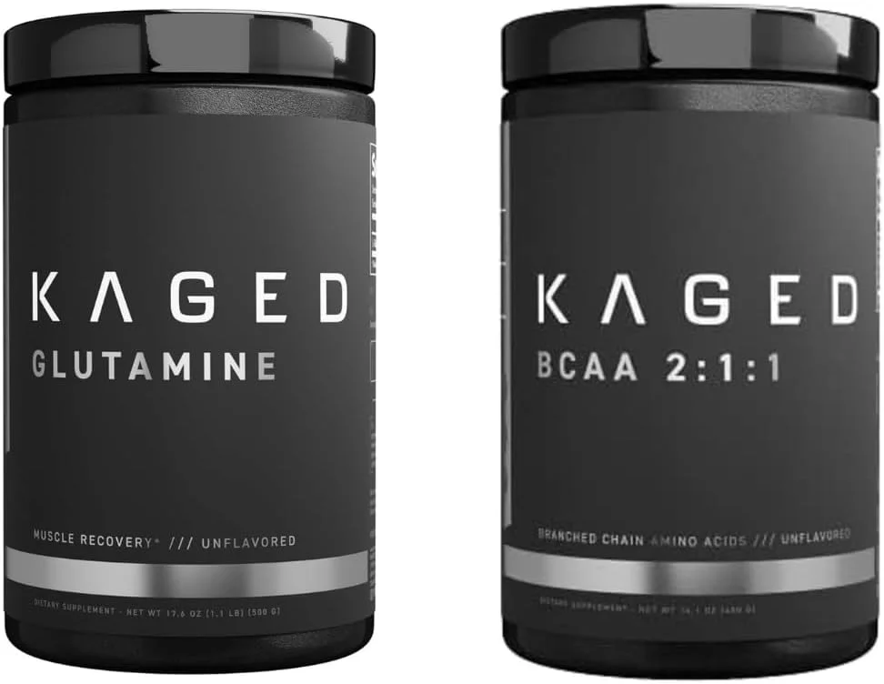 مجموعه پودر BCAA و ال-گلوتامین کیجد - وگان، بدون طعم، پشتیبانی از ریکاوری عضلات مجموعه پودر BCAA و ال-گلوتامین کیجد - وگان، بدون طعم، پشتیبانی از ریکاوری عضلات
