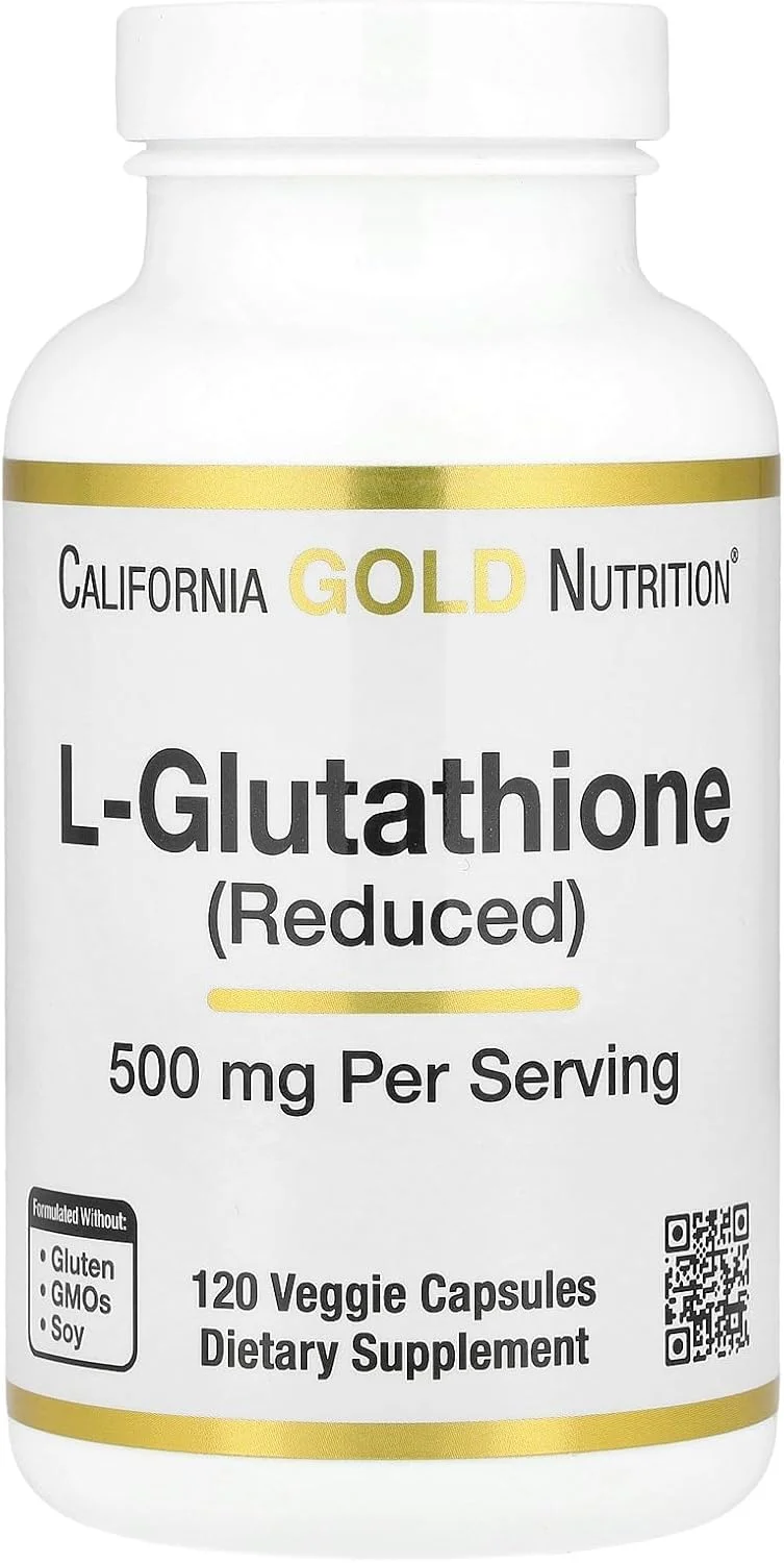 ال-گلوتاتیون (کاهش یافته) California Gold Nutrition، 500 میلی گرم، 120 کپسول گیاهی ال-گلوتاتیون (کاهش یافته) California Gold Nutrition، 500 میلی گرم، 120 کپسول گیاهی