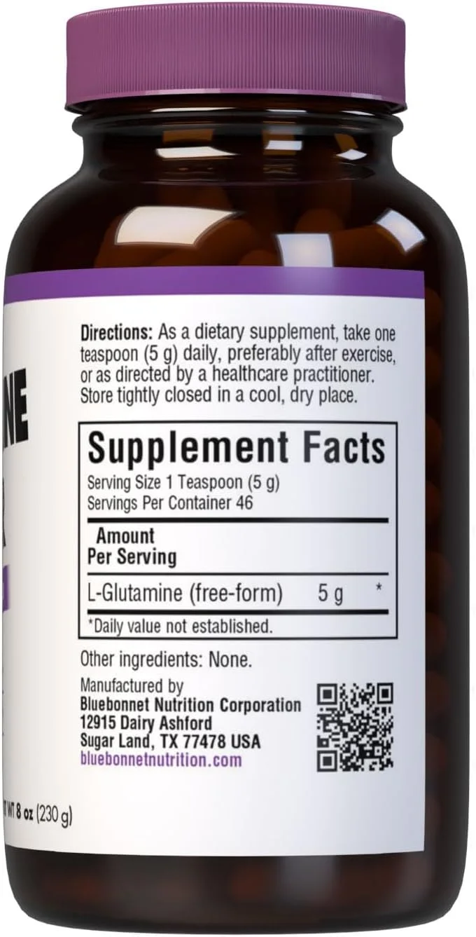 پودر ال-گلوتامین بلو بونت نوتریشن، 8 اونس پودر ال-گلوتامین بلو بونت نوتریشن، 8 اونس
