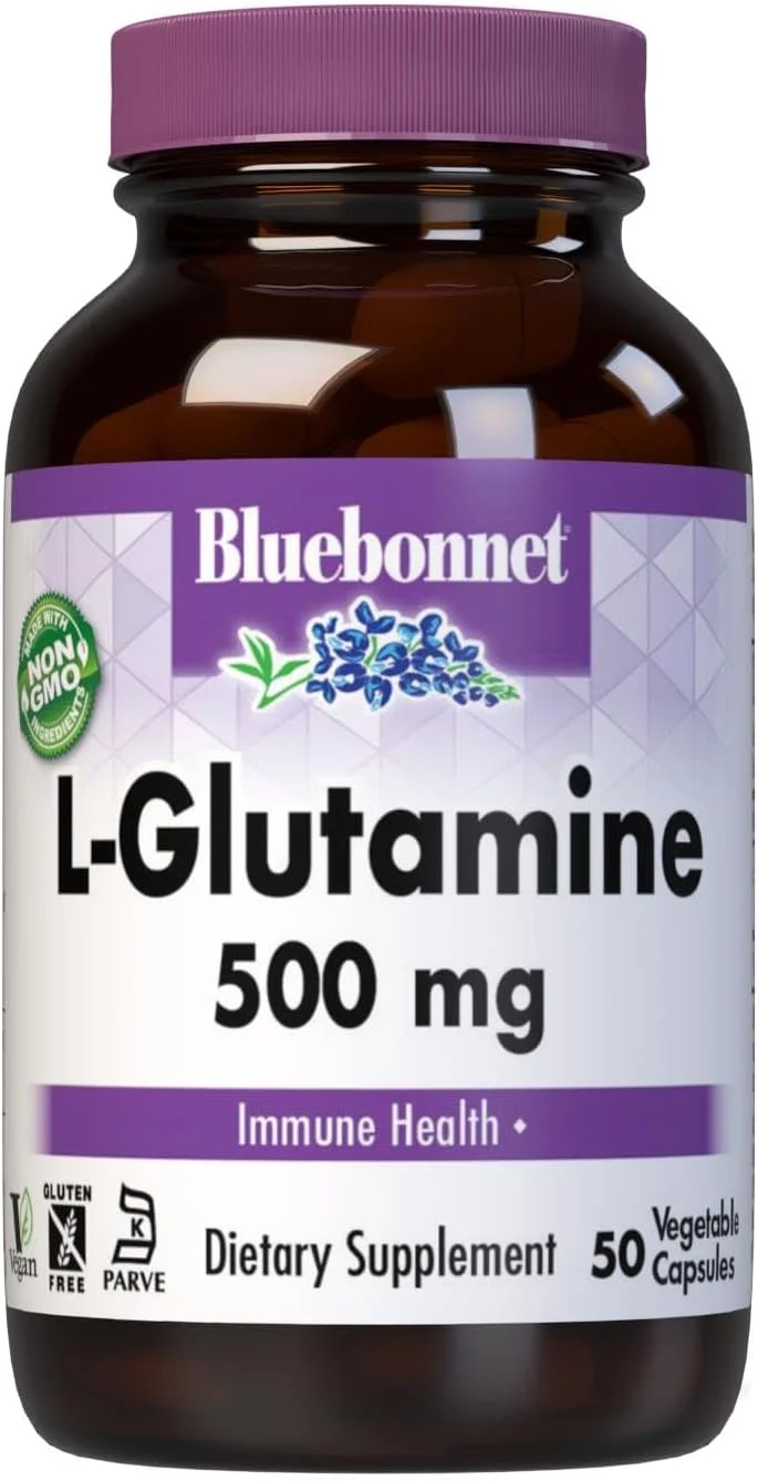 ال-گلوتامین 500 میلی گرمی Bluebonnet - 50 کپسول گیاهی ال-گلوتامین 500 میلی گرمی Bluebonnet - 50 کپسول گیاهی
