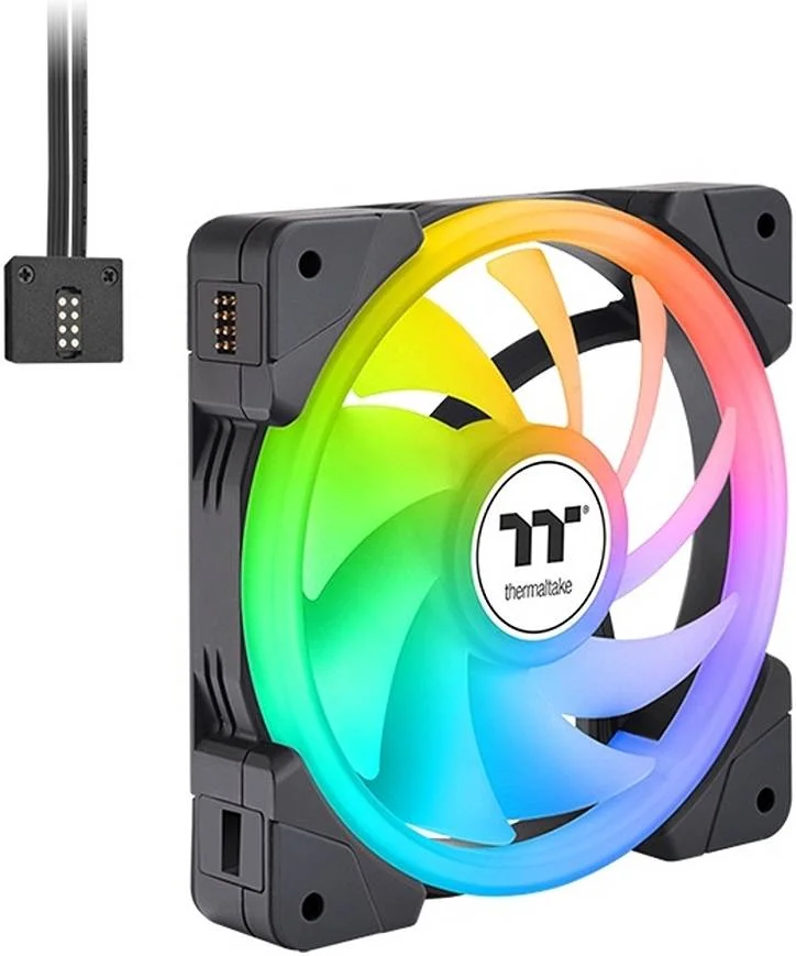 فن خنک کننده Thermaltake Swafan EX12 aRGB Sync PC، نسخه TT Premium، فن 120 میلی متری، 500 - 2000 دور در دقیقه، 57.11 CFM تیغه فن استاندارد و 56.26 تیغه فن معکوس، بسته 3 عددی، مشکی | CL-F167-PL12SW-A فن خنک کننده Thermaltake Swafan EX12 aRGB Sync PC، نسخه TT Premium، فن 120 میلی متری، 500 - 2000 دور در دقیقه، 57.11 CFM تیغه فن استاندارد و 56.26 تیغه فن معکوس، بسته 3 عددی، مشکی | CL-F167-PL12SW-A