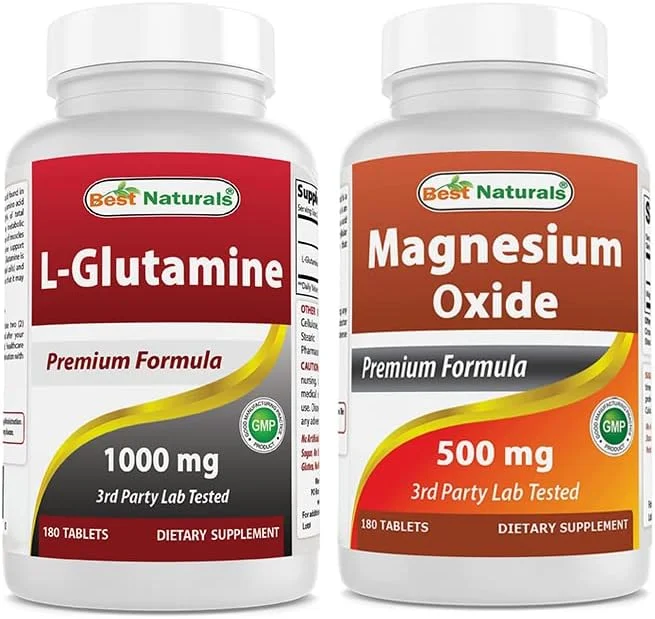 ال-گلوتامین ۱۰۰۰ میلی گرم و منیزیم اکسید ۵۰۰ میلی گرم ال-گلوتامین ۱۰۰۰ میلی گرم و منیزیم اکسید ۵۰۰ میلی گرم