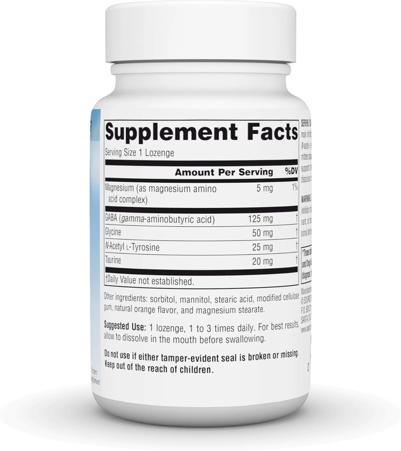 سورس نچرالز، سِرین ساینس، گابا کالم - پشتیبانی از حالت آرامش بخش، طعم پرتقال با حل شوندگی سریع - 60 قرص مکیدنی سورس نچرالز، سِرین ساینس، گابا کالم - پشتیبانی از حالت آرامش بخش، طعم پرتقال با حل شوندگی سریع - 60 قرص مکیدنی