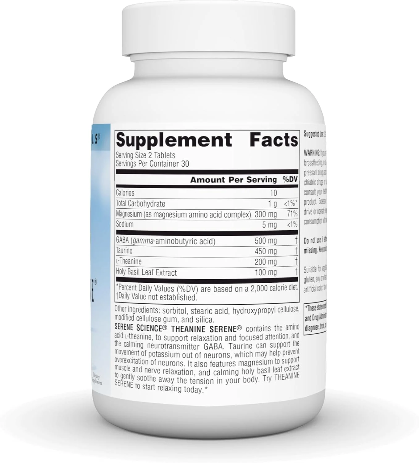 ال-تیانین سینرژی نچرالز با منیزیم و گابا - 60 قرص ال-تیانین سینرژی نچرالز با منیزیم و گابا - 60 قرص