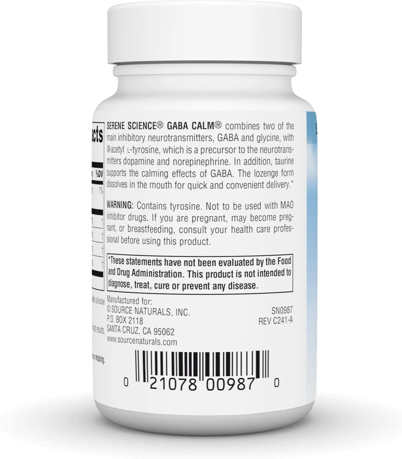 سورس نچرالز، سِرین ساینس، گابا کالم - پشتیبانی از حالت آرامش بخش، طعم پرتقال با حل شوندگی سریع - 60 قرص مکیدنی سورس نچرالز، سِرین ساینس، گابا کالم - پشتیبانی از حالت آرامش بخش، طعم پرتقال با حل شوندگی سریع - 60 قرص مکیدنی