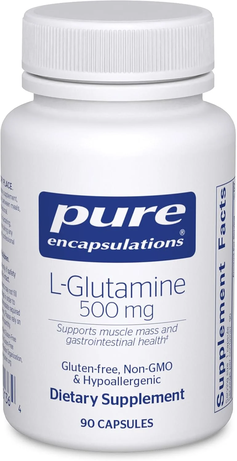 ال-گلوتامین 500 میلی گرمی Pure Encapsulations - مکمل برای حمایت از سیستم ایمنی و گوارش، سلامت روده، متابولیسم و حمایت از عضلات* - حاوی ال-گلوتامین آزاد - 90 کپسول ال-گلوتامین 500 میلی گرمی Pure Encapsulations - مکمل برای حمایت از سیستم ایمنی و گوارش، سلامت روده، متابولیسم و حمایت از عضلات* - حاوی ال-گلوتامین آزاد - 90 کپسول