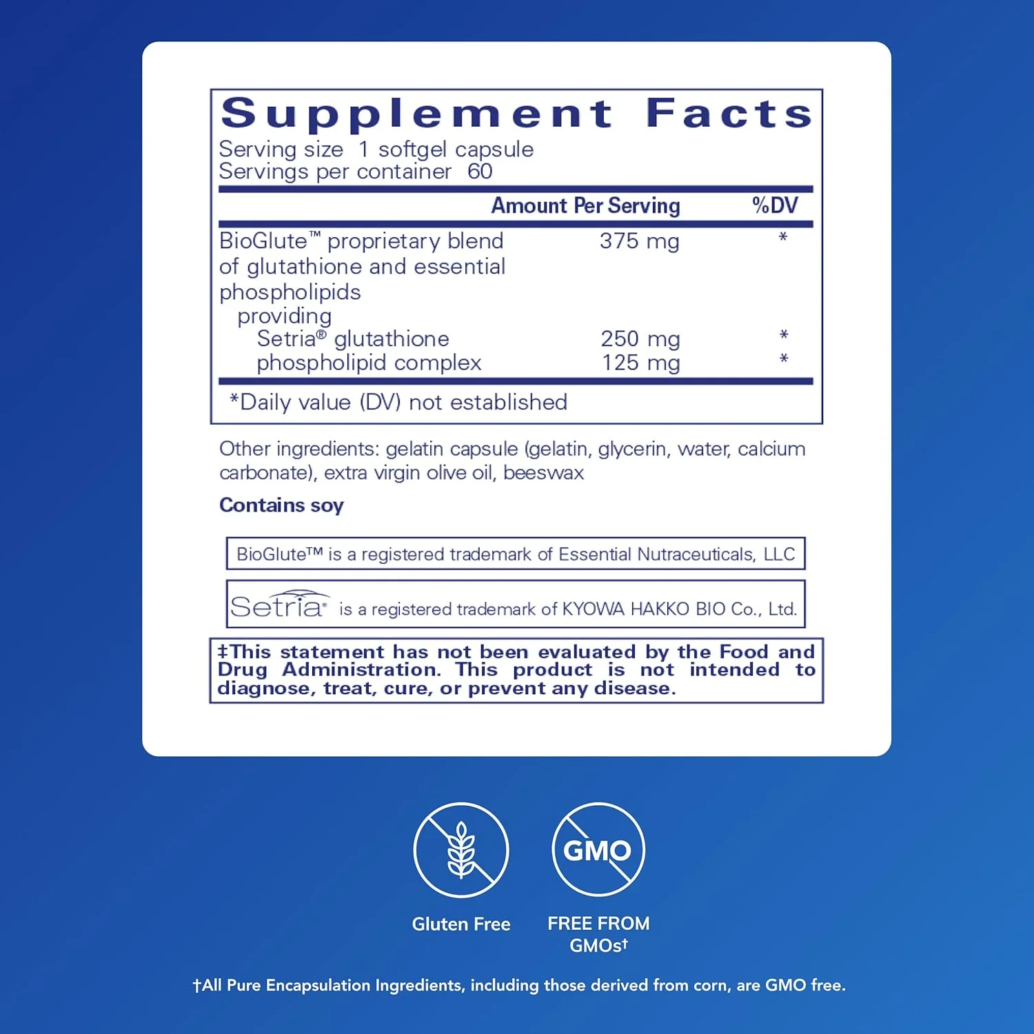 گلوتاتیون لیپوزومی Pure Encapsulations - پشتیبانی از سیستم ایمنی و سم زدایی کبد* - محافظت آنتی اکسیدانی - با گلوتاتیون Setria - غیر GMO - 60 کپسول سافت ژل گلوتاتیون لیپوزومی Pure Encapsulations - پشتیبانی از سیستم ایمنی و سم زدایی کبد* - محافظت آنتی اکسیدانی - با گلوتاتیون Setria - غیر GMO - 60 کپسول سافت ژل