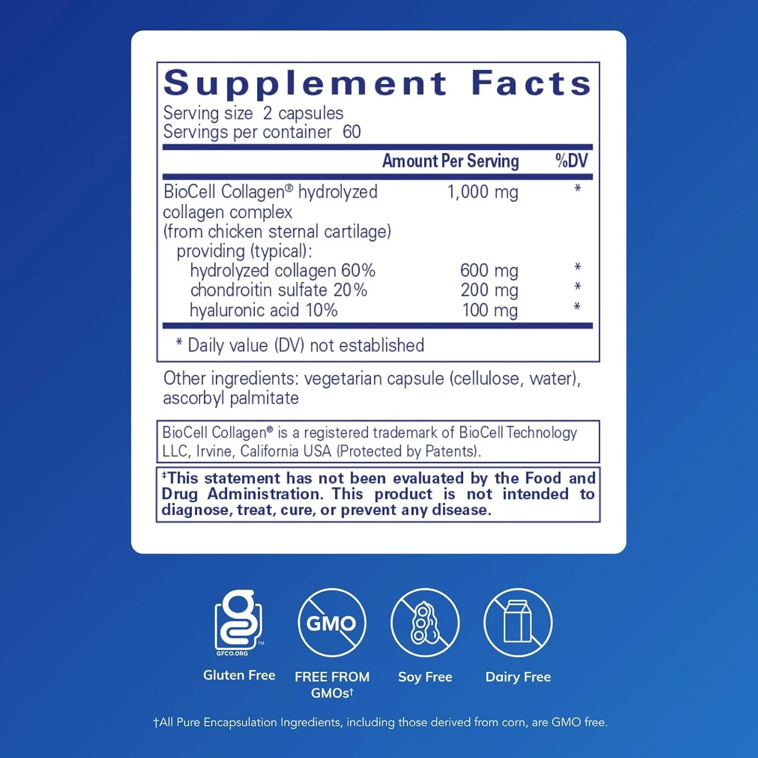 کپسول کلاژن JS Pure Encapsulations - سلامت پوست و مفاصل* - 1000 میلی گرم کلاژن هیدرولیز شده Biocell - فاقد گلوتن و غیر تراریخته - 120 کپسول کپسول کلاژن JS Pure Encapsulations - سلامت پوست و مفاصل* - 1000 میلی گرم کلاژن هیدرولیز شده Biocell - فاقد گلوتن و غیر تراریخته - 120 کپسول