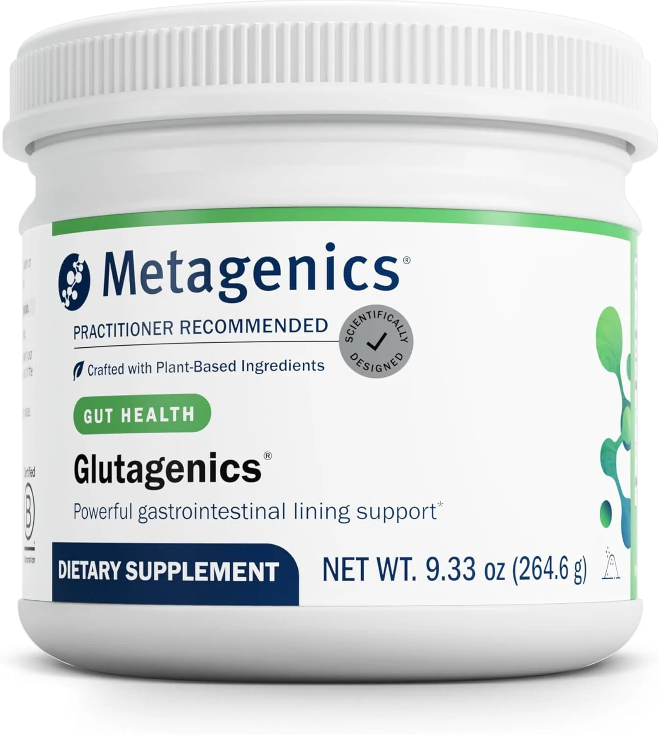 پودر مکمل ال گلوتامین متاژنیکس مدل Glutagenics وزن 210 گرم