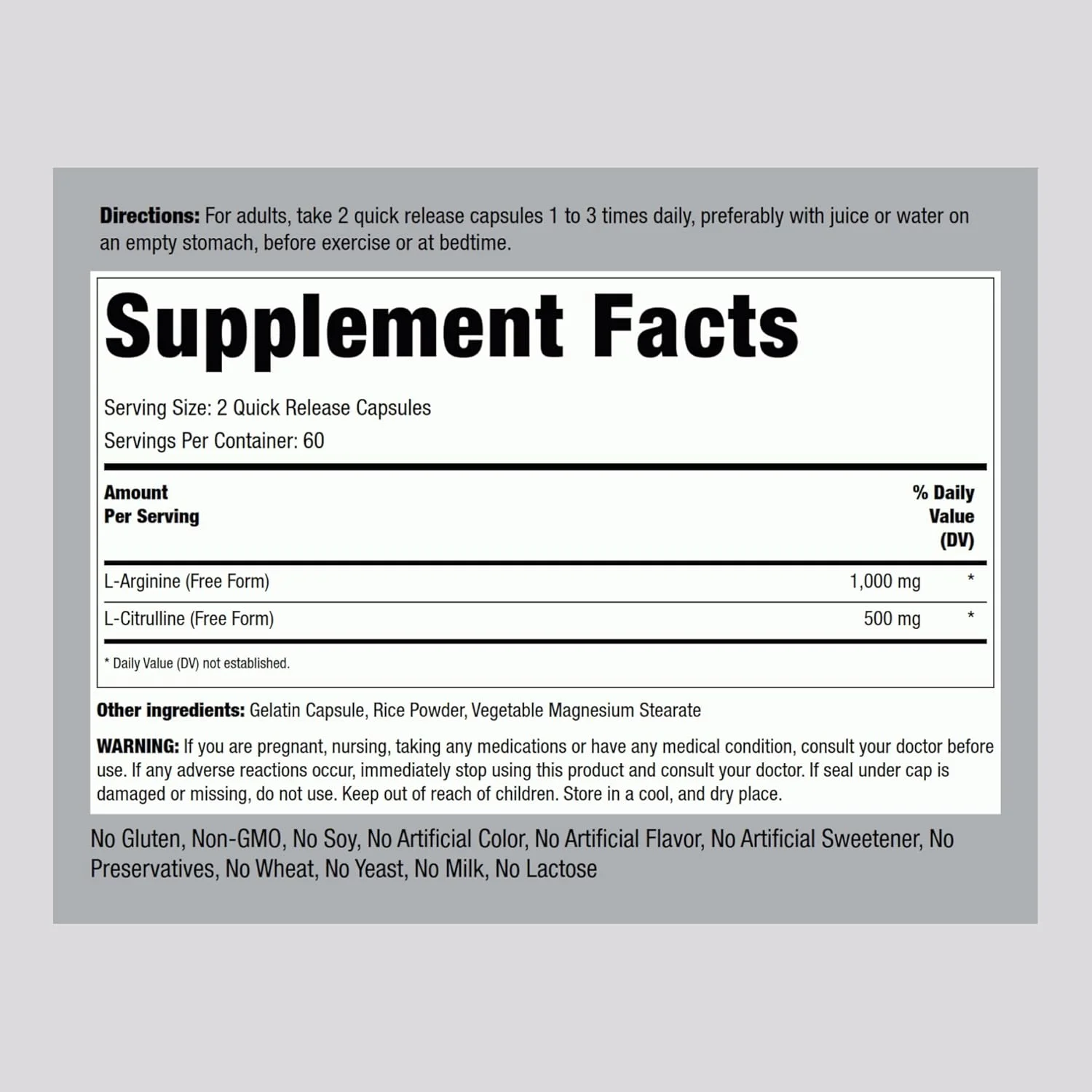 مکمل ال-آرژنین ال-سیترولین پایپینگ راک | 1500 میلی گرم | 120 کپسول | برای آقایان و بانوان | غیر تراریخته، بدون گلوتن مکمل ال-آرژنین ال-سیترولین پایپینگ راک | 1500 میلی گرم | 120 کپسول | برای آقایان و بانوان | غیر تراریخته، بدون گلوتن