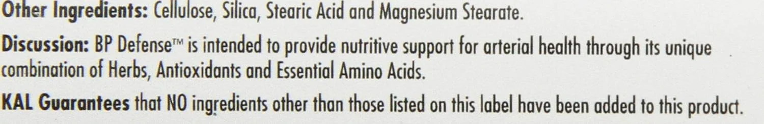 قرص های دفاعی فشار خون KAL، 60 عدد قرص های دفاعی فشار خون KAL، 60 عدد