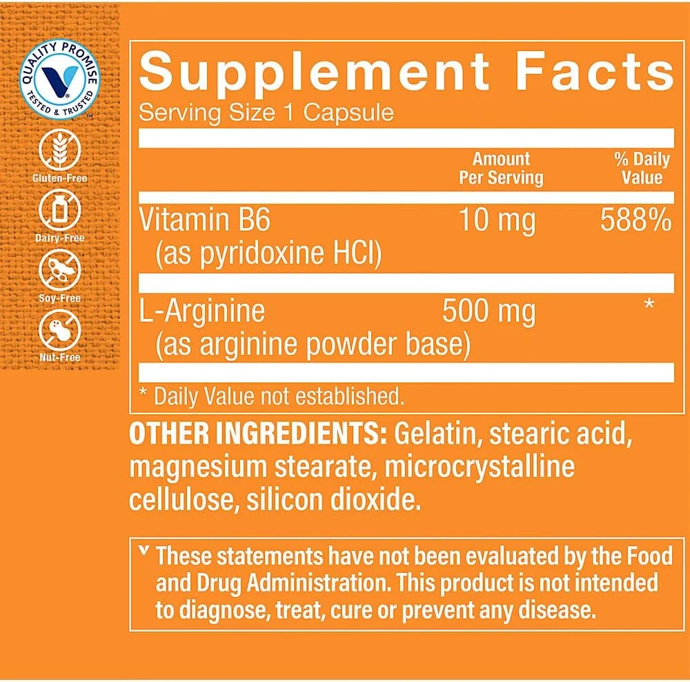 ال-آرژنین 500 میلی گرم - 100 کپسول ال-آرژنین 500 میلی گرم - 100 کپسول