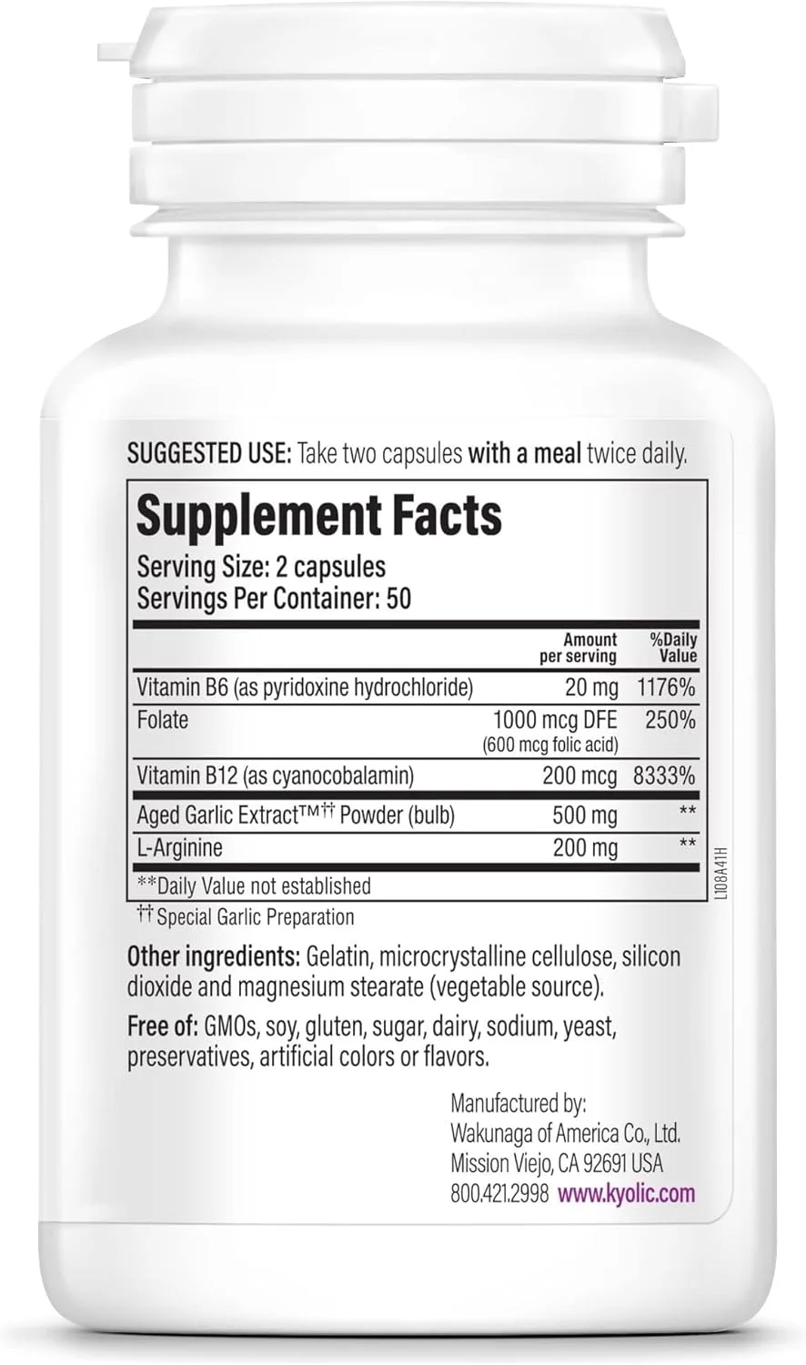 عصاره سیر کهنه شده کیولیک فرمول 108، سلامت کامل قلب، 100 کپسول عصاره سیر کهنه شده کیولیک فرمول 108، سلامت کامل قلب، 100 کپسول