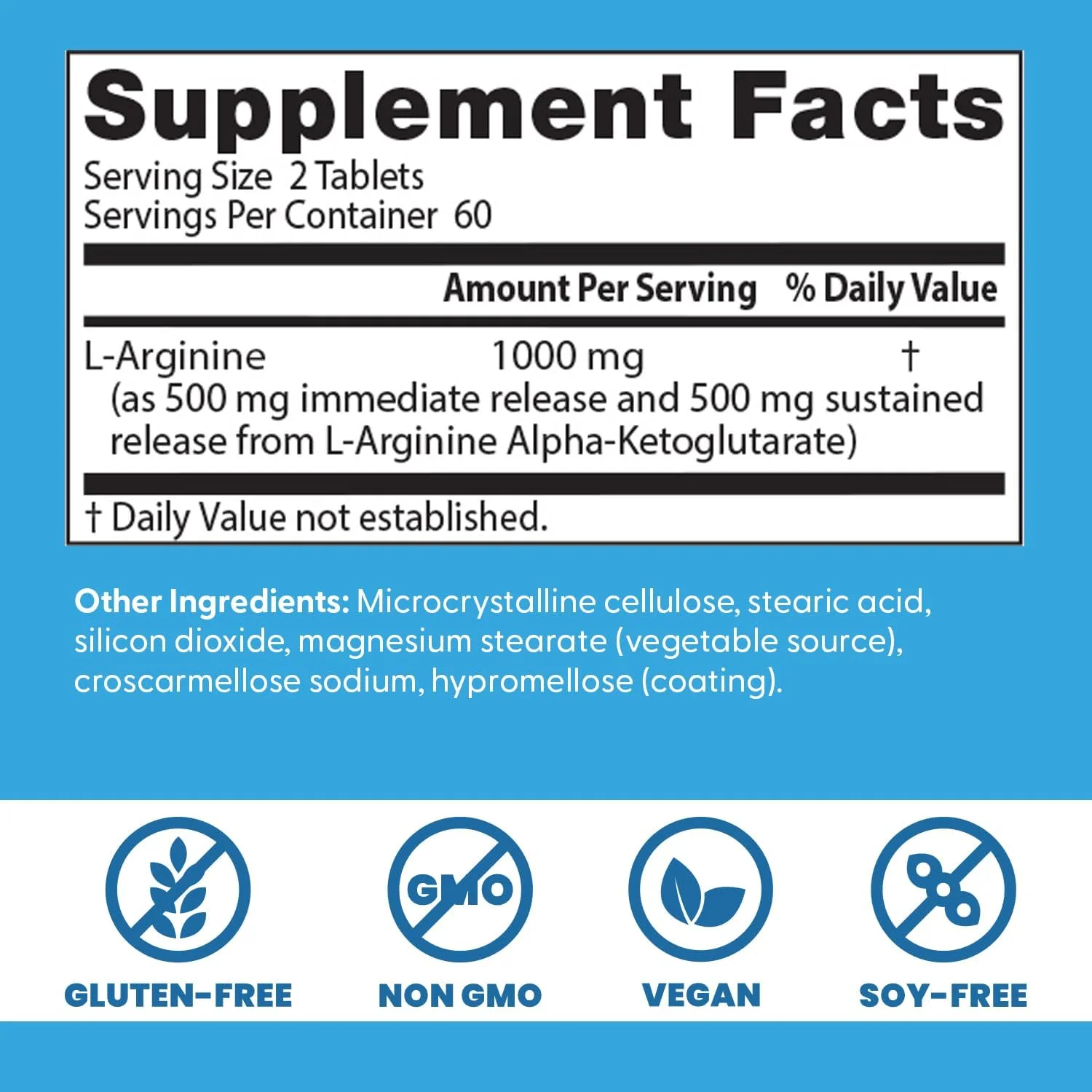 ال-آرژنین رهش فوری به همراه رهش پیوسته داکترز بست، غیر تراریخته، وگان، فاقد گلوتن و سویا، 500 میلی گرم، قرص، 120 عدد ال-آرژنین رهش فوری به همراه رهش پیوسته داکترز بست، غیر تراریخته، وگان، فاقد گلوتن و سویا، 500 میلی گرم، قرص، 120 عدد