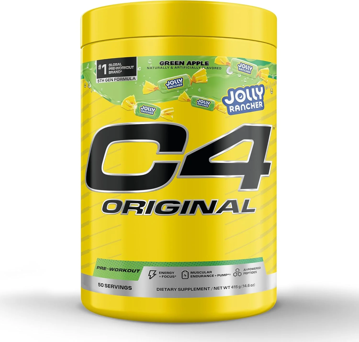 مکمل قبل از تمرین سلوکور C4 اورجینال – آبنبات چوبی سیب سبز - مکمل قبل از تمرین برای استقامت، تمرکز و عملکرد با 200 میلی گرم کافئین، بتا آلانین، نیترات کراتین، ال-آرژنین و پپتی پمپ – 50 سروینگ مکمل قبل از تمرین سلوکور C4 اورجینال – آبنبات چوبی سیب سبز - مکمل قبل از تمرین برای استقامت، تمرکز و عملکرد با 200 میلی گرم کافئین، بتا آلانین، نیترات کراتین، ال-آرژنین و پپتی پمپ – 50 سروینگ