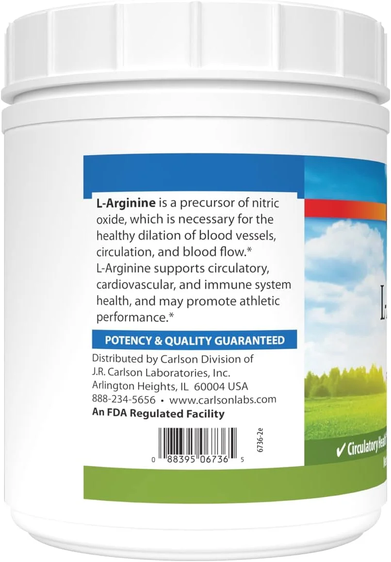 کارلسون - پودر ال-آرژنین، آمینو اسید فرم آزاد، 1000 گرم کارلسون - پودر ال-آرژنین، آمینو اسید فرم آزاد، 1000 گرم