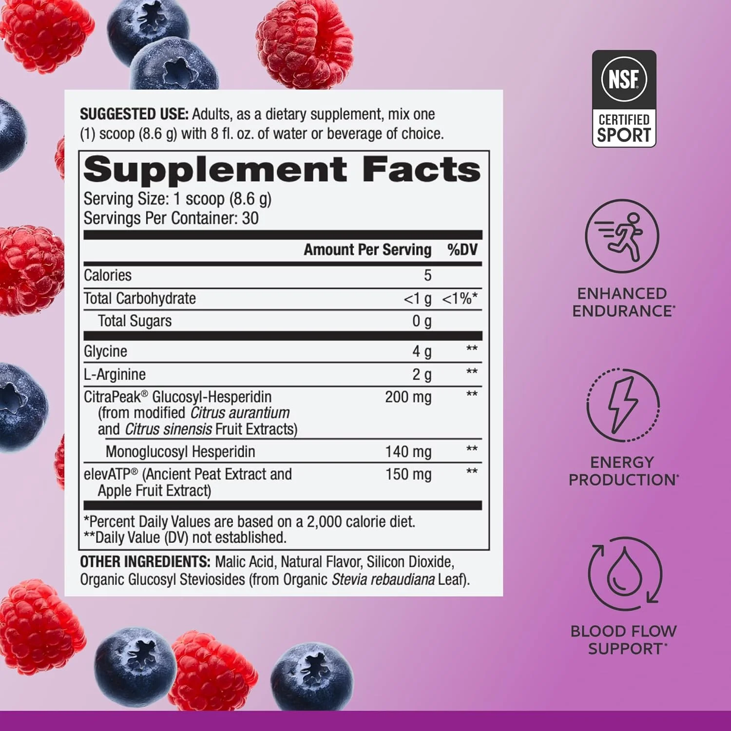 پودر استقامت نیروی خالص، طعم انفجار توت، 258 گرم، 30 سروینگ، 4 گرم گلیسین، 2 گرم ال-آرژنین، بدون شکر، غیر تراریخته، دارای گواهی NSF برای ورزش، دکتر مرcola پودر استقامت نیروی خالص، طعم انفجار توت، 258 گرم، 30 سروینگ، 4 گرم گلیسین، 2 گرم ال-آرژنین، بدون شکر، غیر تراریخته، دارای گواهی NSF برای ورزش، دکتر مرcola