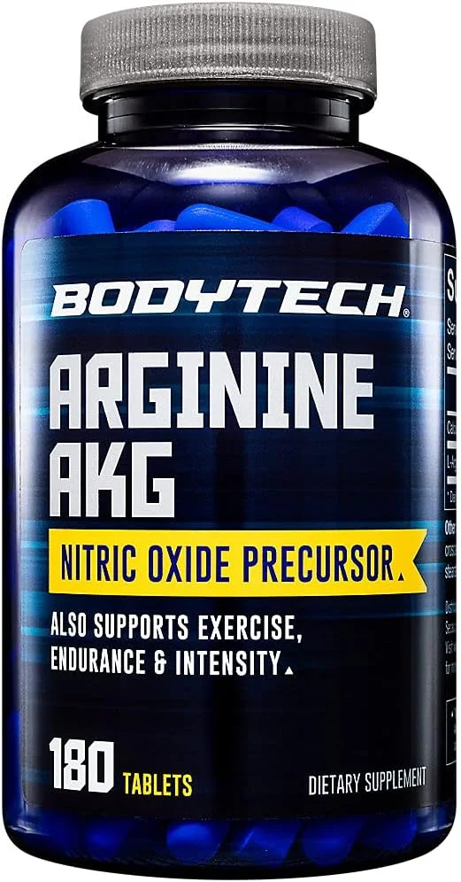 قرص آرژنین آلفا کتوگلوتارات Bodytech، 3000 میلی گرم - پیش ساز نیتریک اکسید - پشتیبانی از جریان خون، پمپ عضلانی و عملکرد (180 عدد) قرص آرژنین آلفا کتوگلوتارات Bodytech، 3000 میلی گرم - پیش ساز نیتریک اکسید - پشتیبانی از جریان خون، پمپ عضلانی و عملکرد (180 عدد)