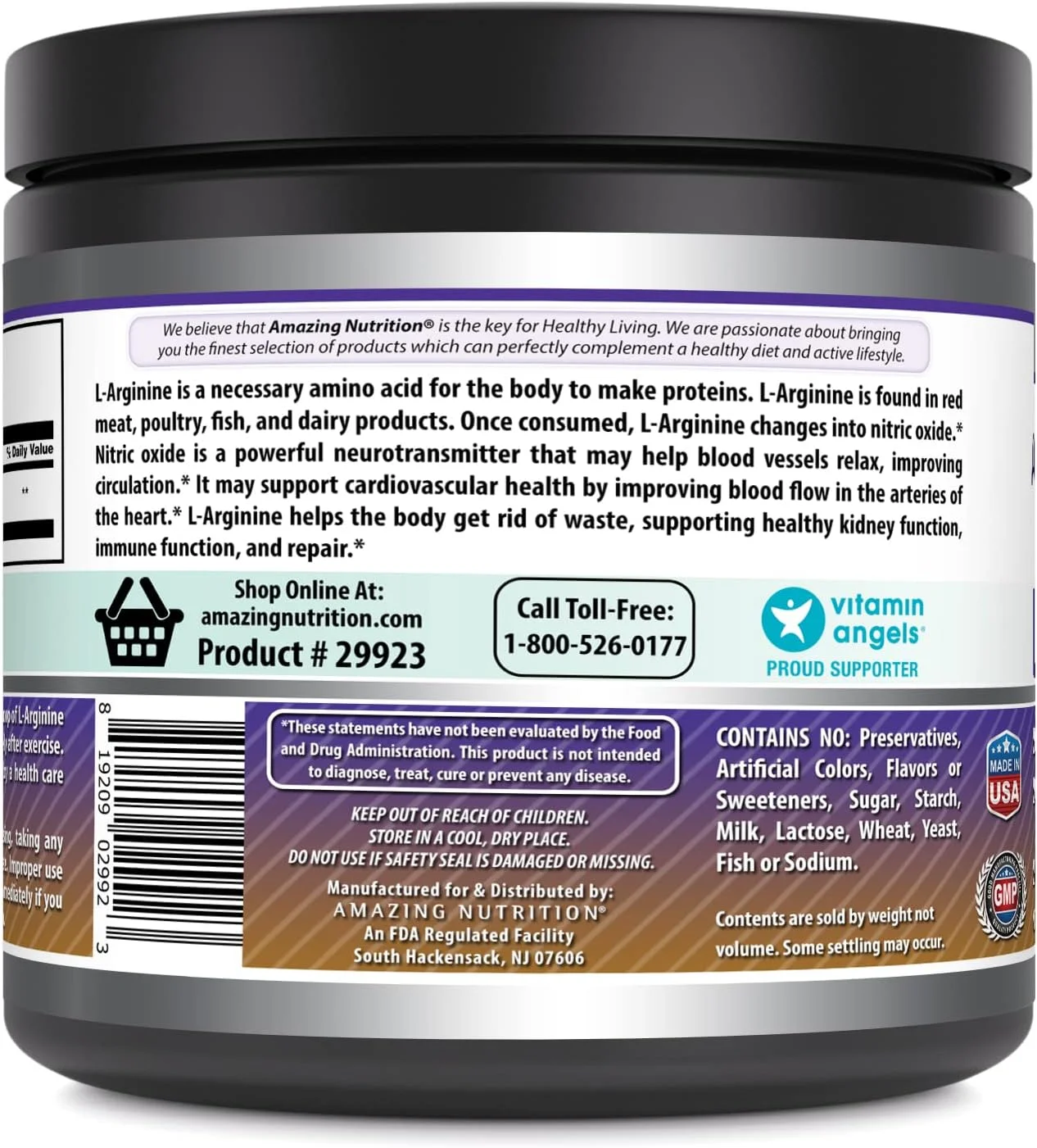 پودر مکمل ال-آرژنین فرمول های شگفت انگیز | غیر تراریخته | بدون گلوتن | ساخت آمریکا (۱ کیلوگرم) پودر مکمل ال-آرژنین فرمول های شگفت انگیز | غیر تراریخته | بدون گلوتن | ساخت آمریکا (۱ کیلوگرم)