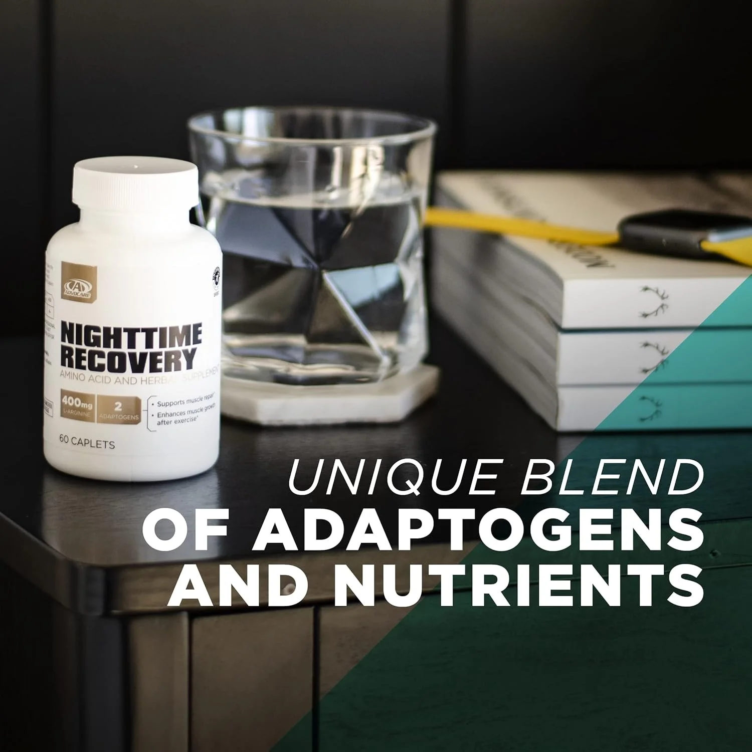 مکمل اسید آمینه و گیاهی ریکاوری شبانه AdvoCare - مکمل ریکاوری عضلات با آشواگاندا، ال-آرژنین، منیزیم و موارد دیگر - 60 عدد کپسول مکمل اسید آمینه و گیاهی ریکاوری شبانه AdvoCare - مکمل ریکاوری عضلات با آشواگاندا، ال-آرژنین، منیزیم و موارد دیگر - 60 عدد کپسول