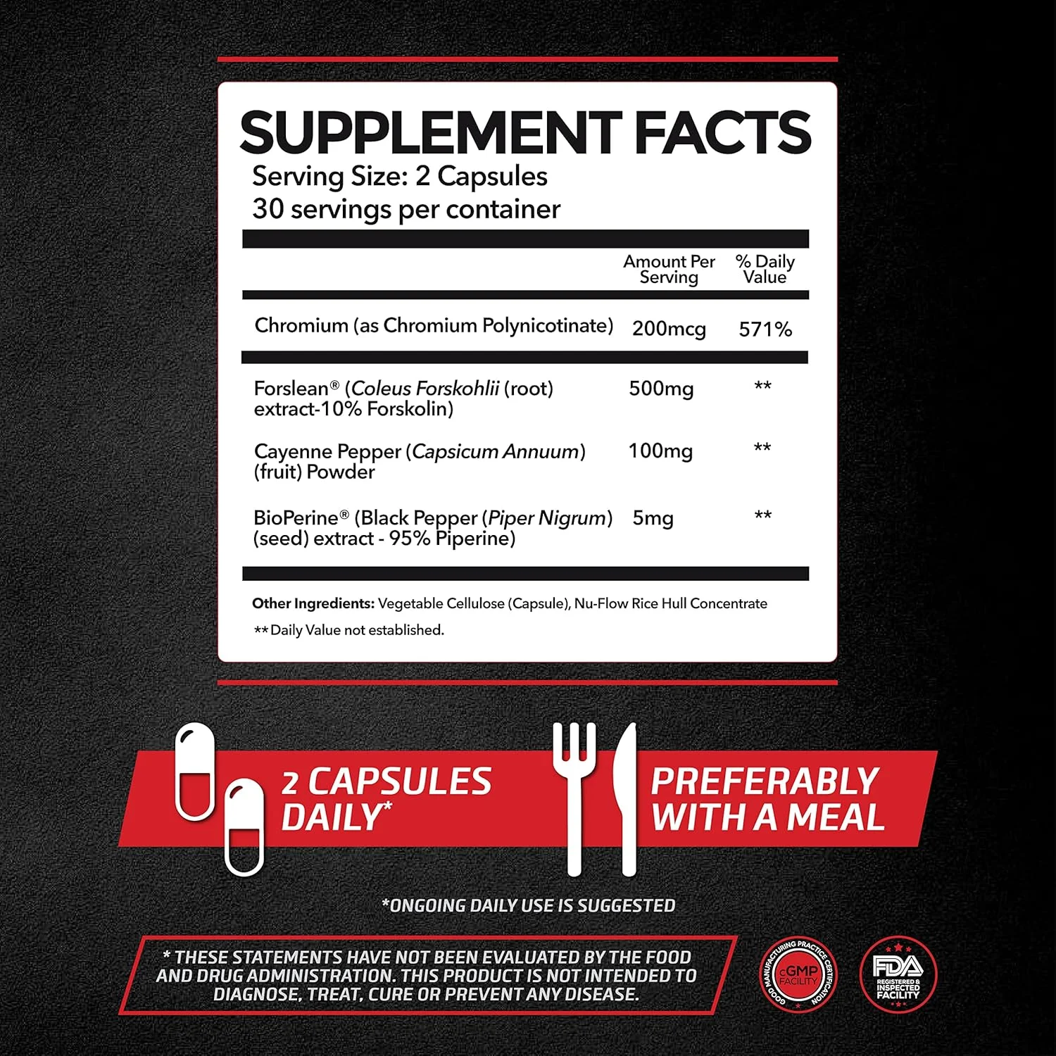 کپسول چربی سوز بدون محرک CalmLean | مکمل کاهش وزن برای آقایان | سرکوب کننده اشتها، تقویت کننده متابولیسم | مواد مغذی ترموژنیک | فرمول کاهش چربی غیر محرک