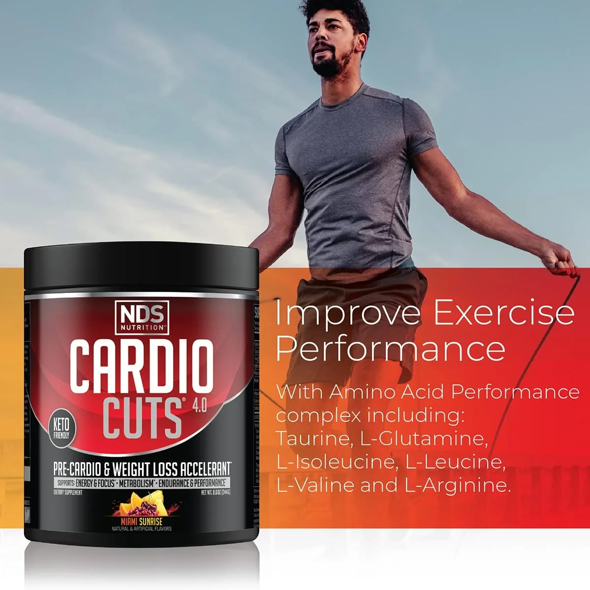 NDS Nutrition Cardio Cuts 4.0 - Miami Sunrise - 244 گرم
