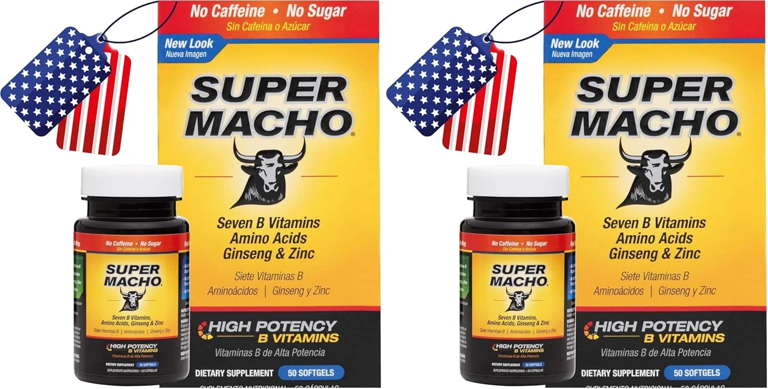 ویتامین های B و آمینو اسیدهای با قدرت بالا، سوخت برای مردان فعال امروزی، بدون کافئین، بدون شکر، مکمل غذایی، ساخت ایالات متحده آمریکا، 50 سافت ژل (بسته 2 عددی)