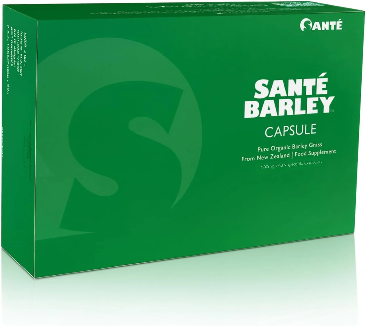 مخلوط جو دوسر خالص سانته نیوزلند | علف جو دوسر جوان ارگانیک | سم زدایی طبیعی، تقویت کننده انرژی و پشتیبانی از سیستم ایمنی | دارای گواهی ارگانیک از BioGro نیوزلند - 60 کپسول x 4 جعبه